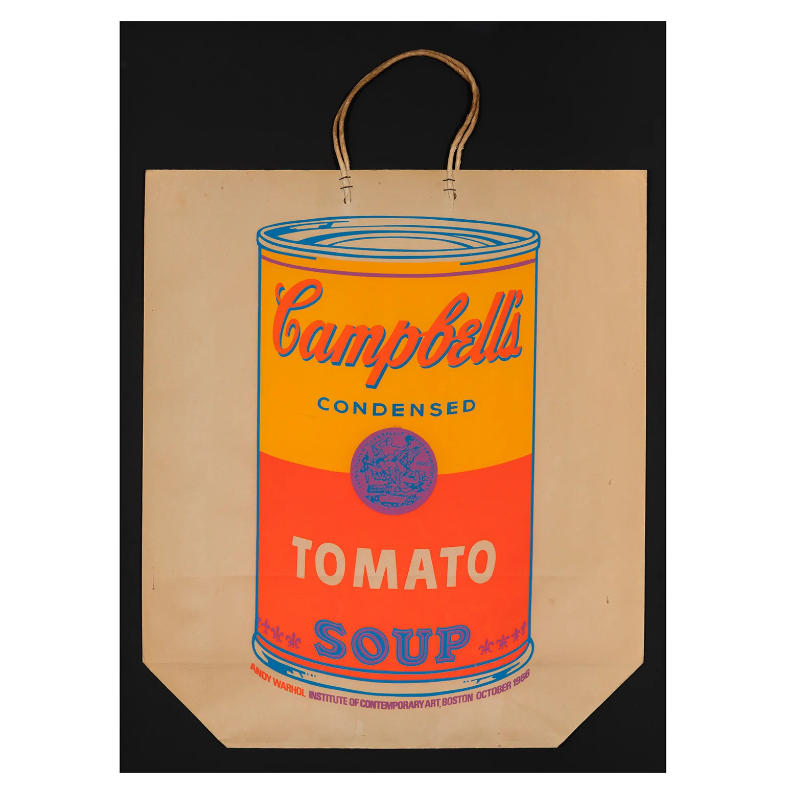 ANDY WARHOL "SOUP CAN BAG" SILKSCREEN, 1966 - Image 3