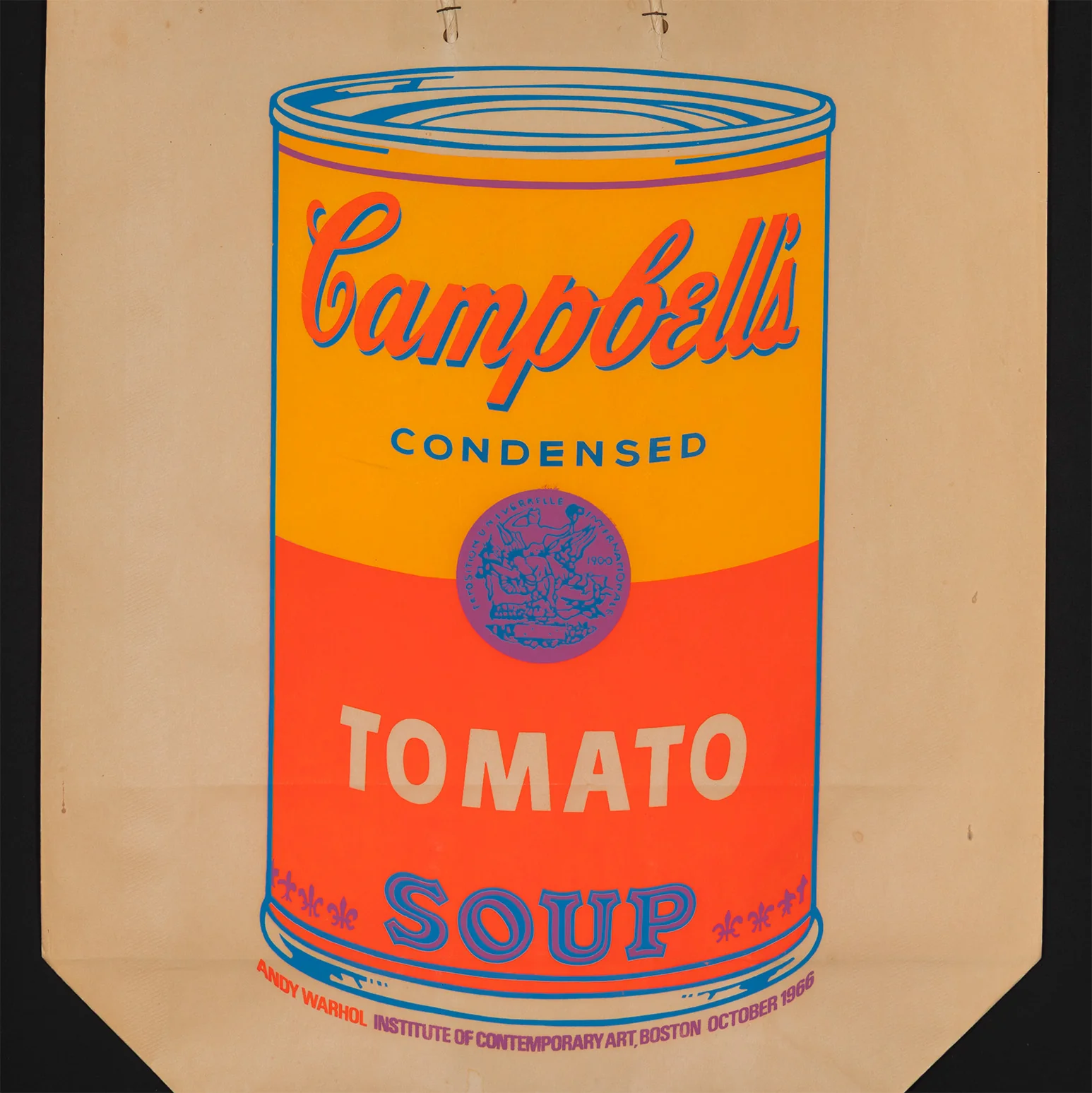 ANDY WARHOL "SOUP CAN BAG" SILKSCREEN, 1966 - Image 5
