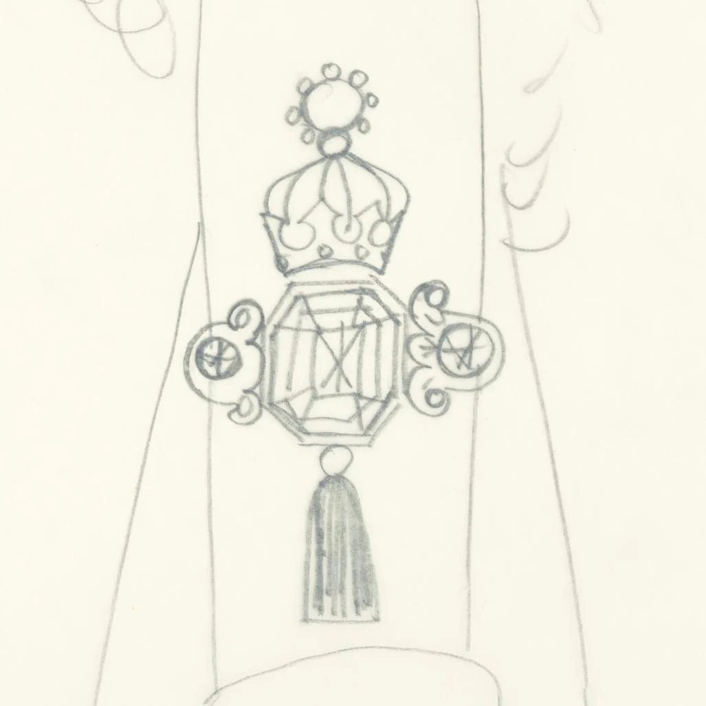 ANDY WARHOL "THE CROWN JEWELS" DRAWING, 1956 - Image 6