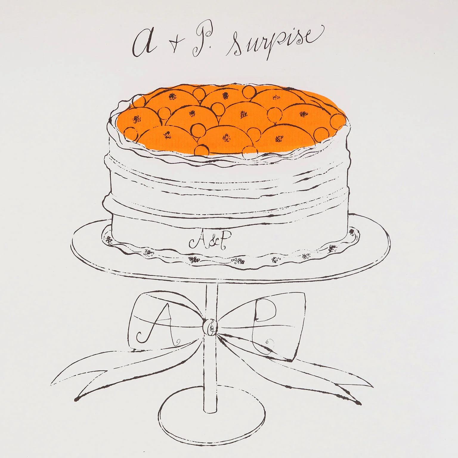 ANDY WARHOL "A + P SURPRISE" LITHOGRAPH, 1959 - Image 5