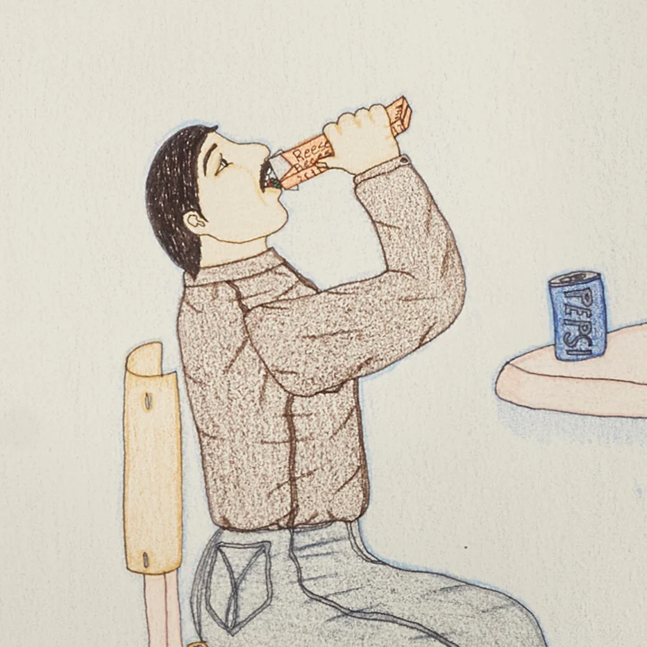 ANNIE POOTOOGOOK "BLUE ROOM" DRAWING, 2003 - Image 6