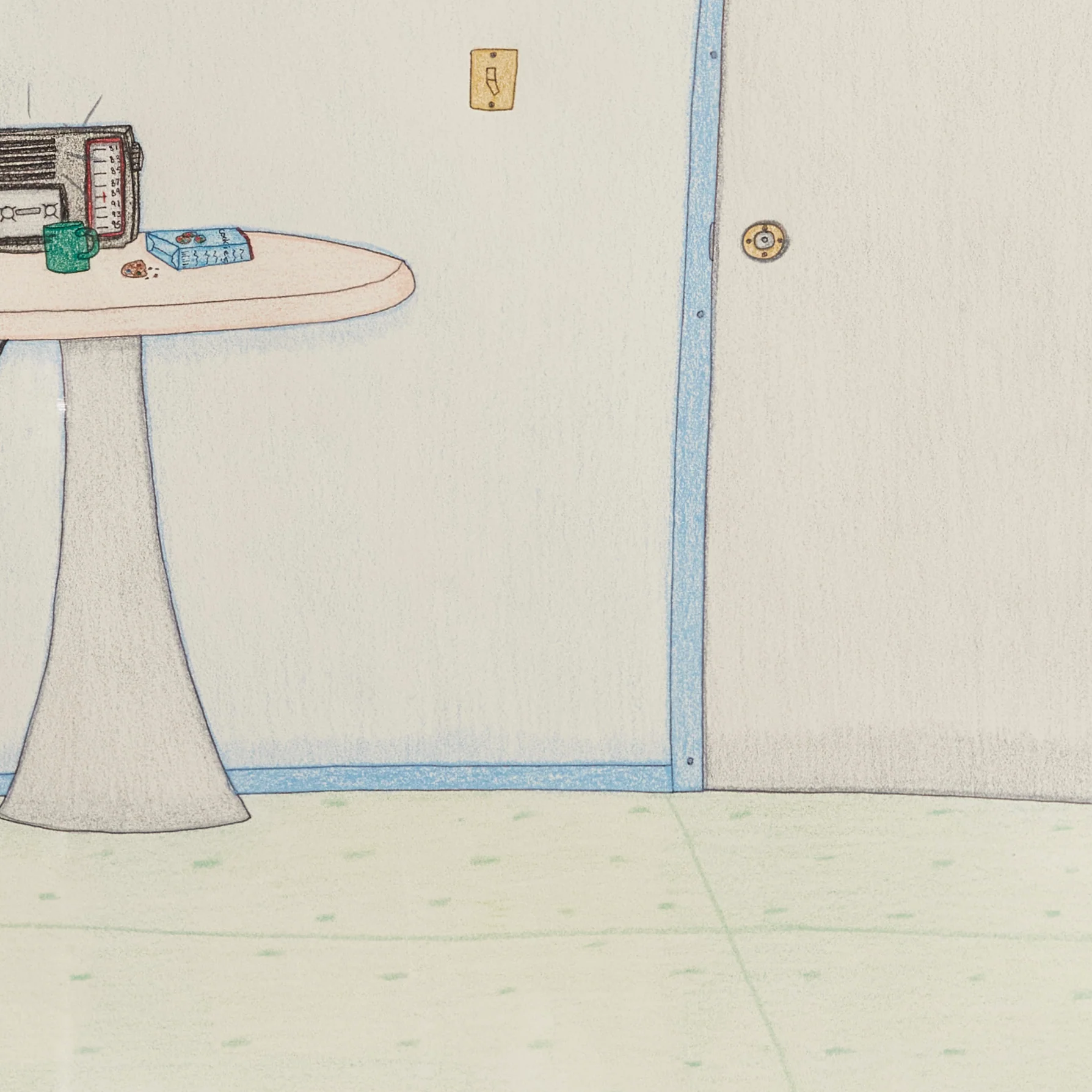 ANNIE POOTOOGOOK "BLUE ROOM" DRAWING, 2003 - Image 7