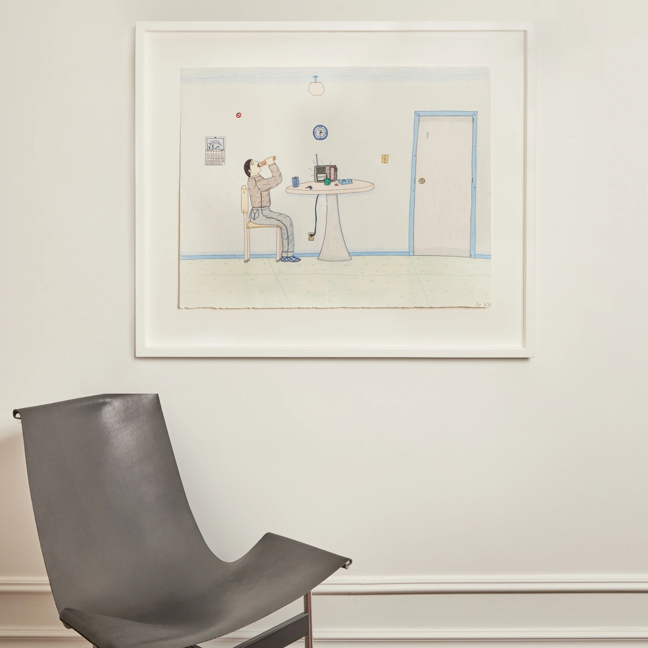 ANNIE POOTOOGOOK "BLUE ROOM" DRAWING, 2003 - Image 9