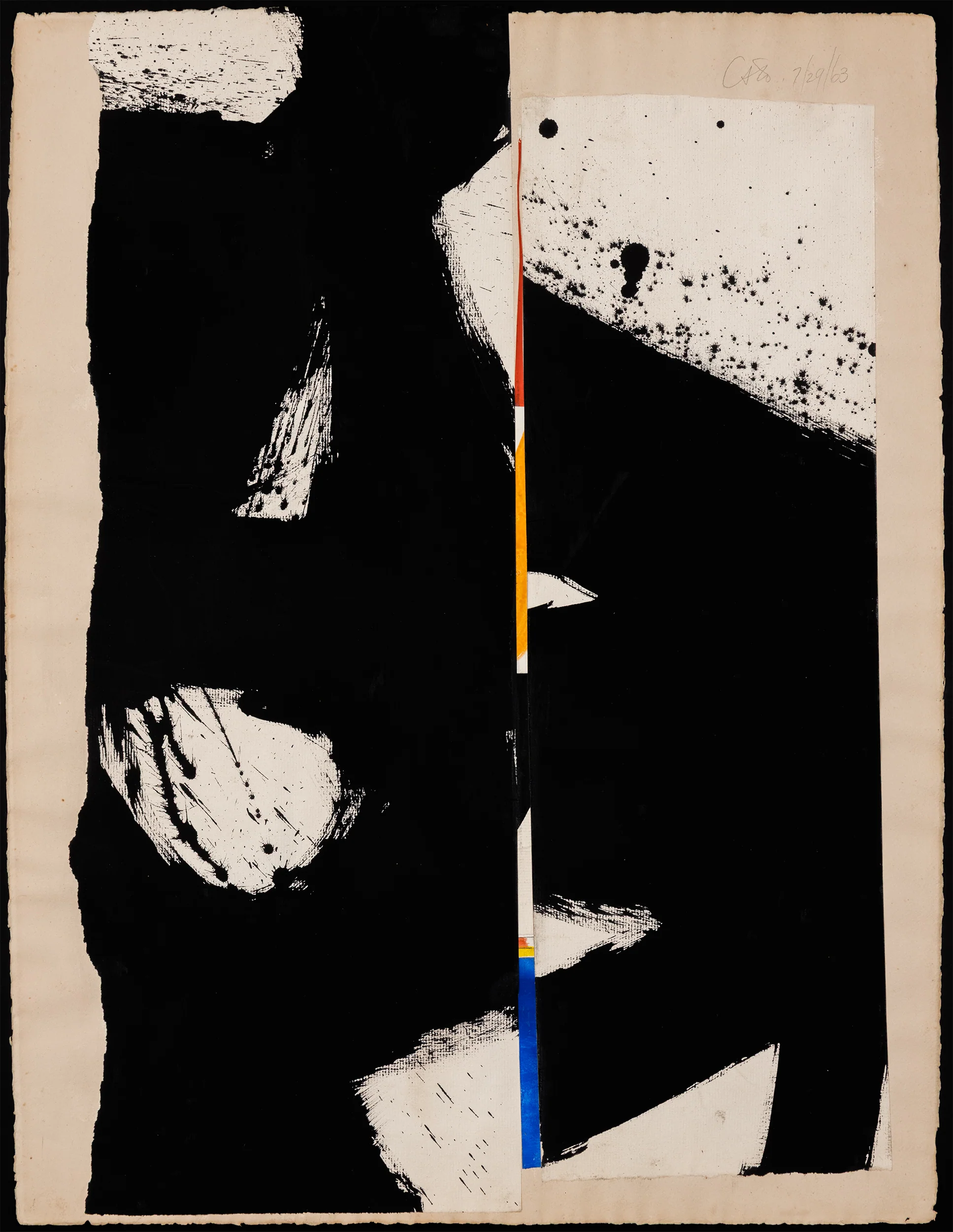 ANTHONY CARO "UNTITLED (ABSTRACT)" INK & COLLAGE, 1963 - Image 15
