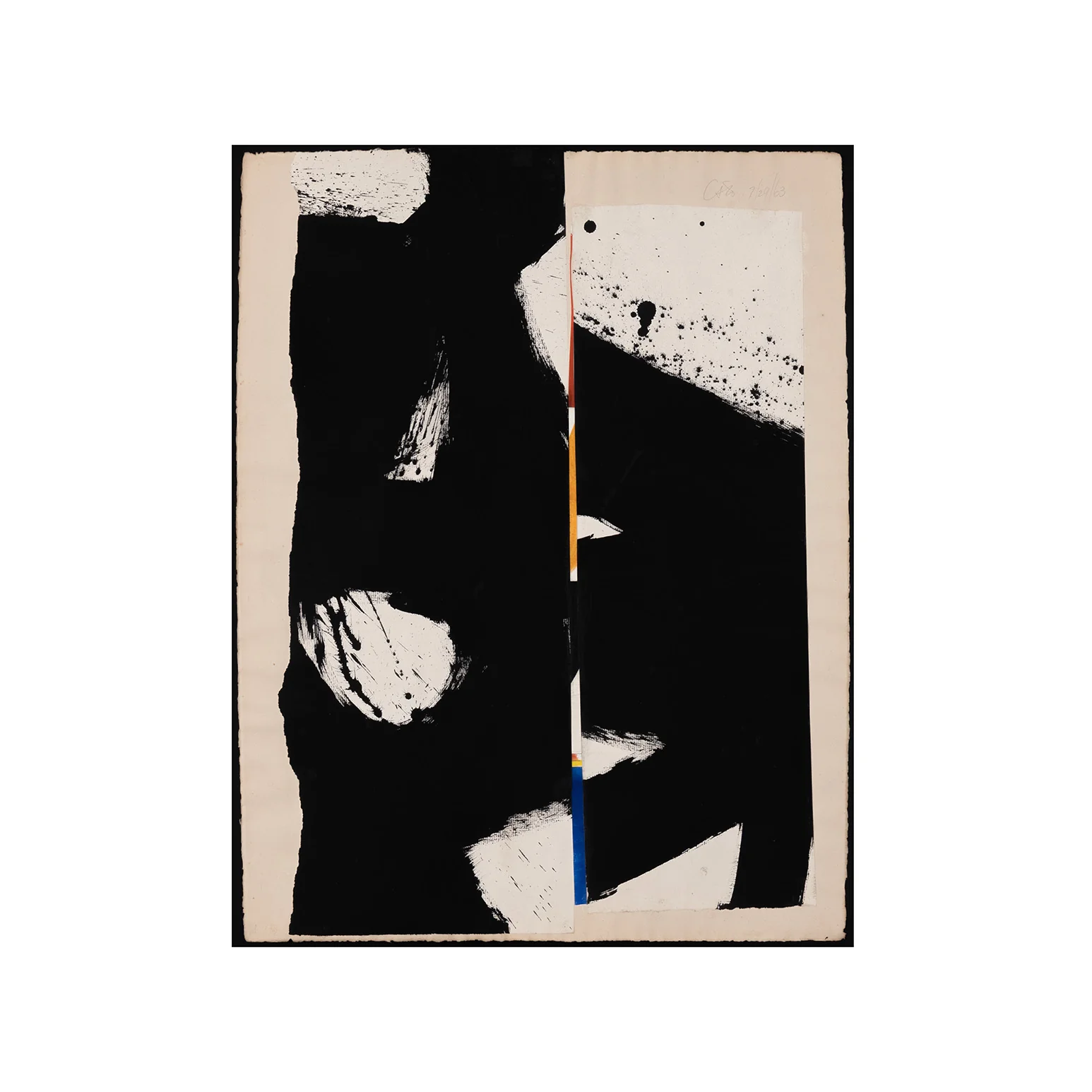 ANTHONY CARO "UNTITLED (ABSTRACT)" INK & COLLAGE, 1963 - Image 3