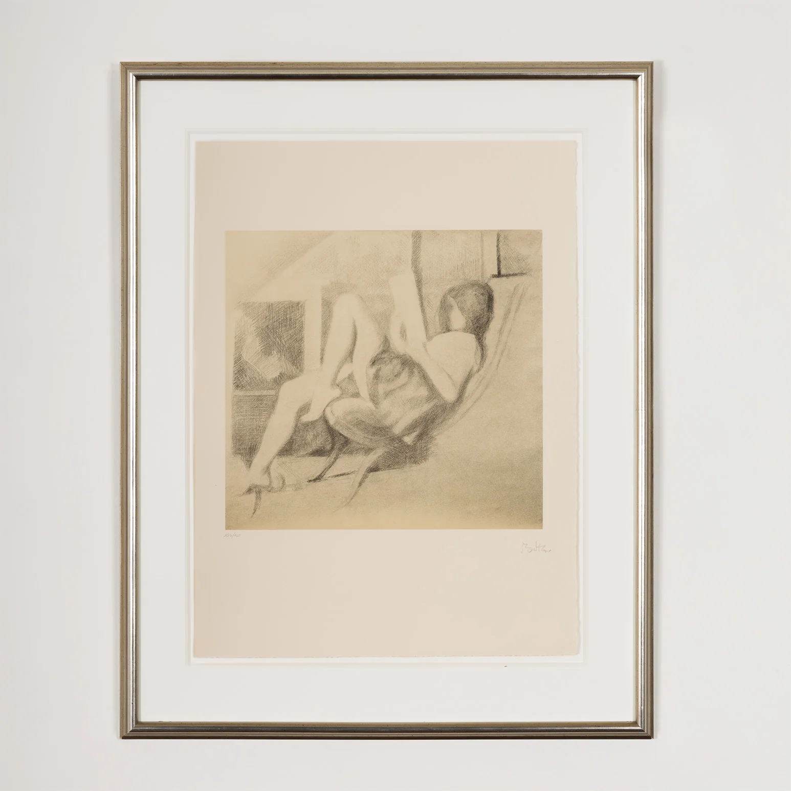BALTHUS "JEUNE FILLE ASSISE" LITHOGRAPH, 1994 - Image 2