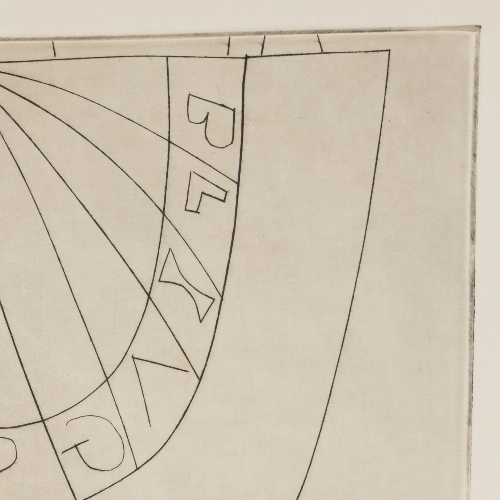 BEN NICHOLSON "TURKISH SUNDIAL AND COLUMN" ETCHING, 1967 - Image 10