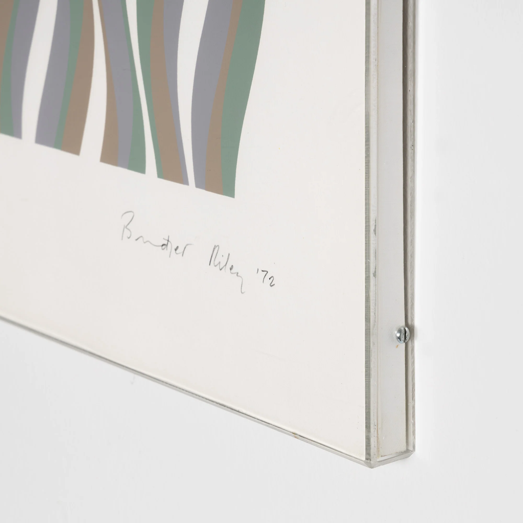 BRIDGET RILEY "COLOURED GREYS" SCREENPRINT, 1972 - Image 11
