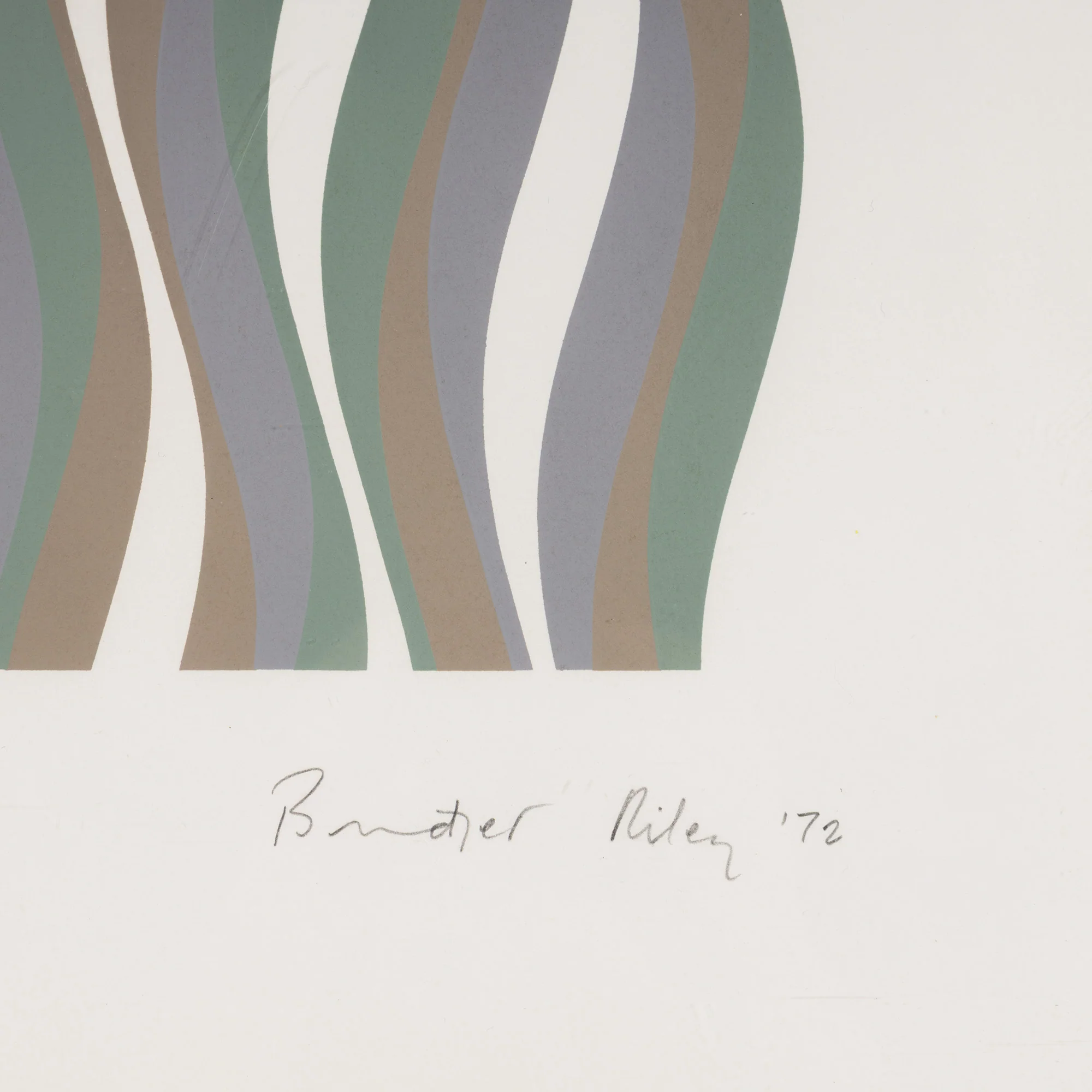 BRIDGET RILEY "COLOURED GREYS" SCREENPRINT, 1972 - Image 4