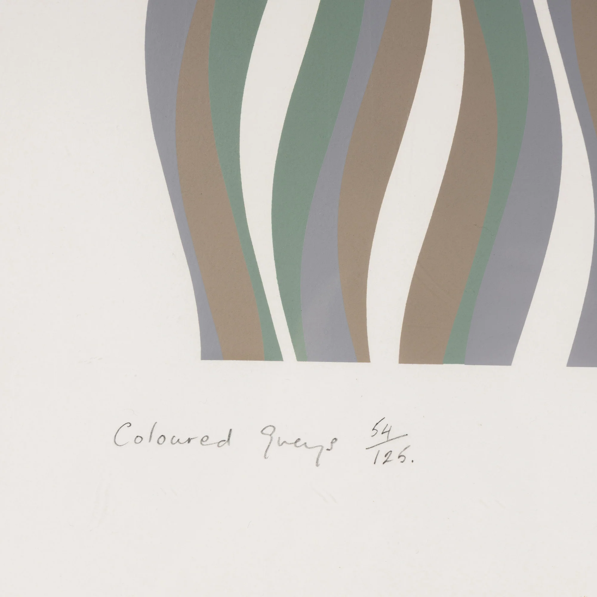 BRIDGET RILEY "COLOURED GREYS" SCREENPRINT, 1972 - Image 8