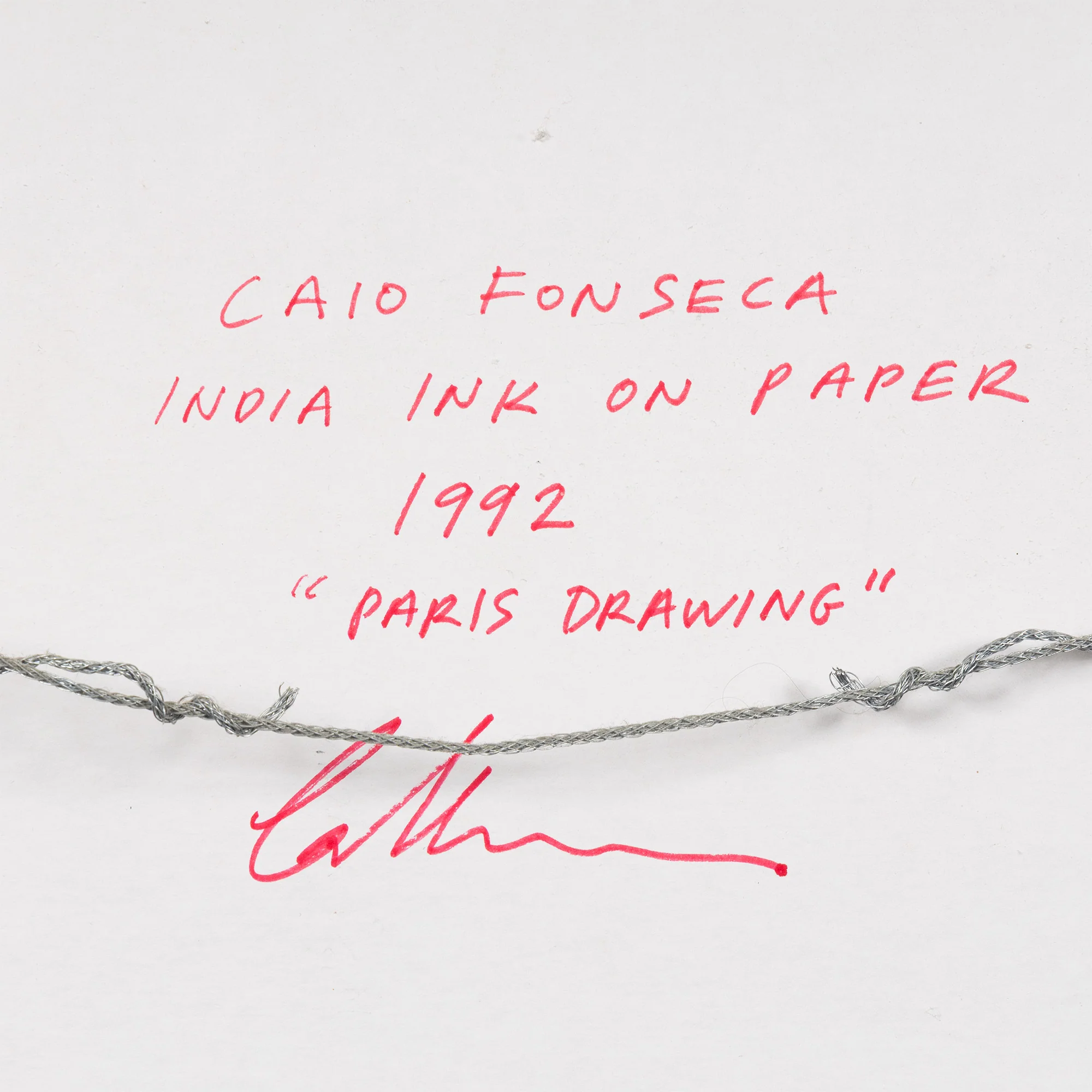 CAIO FONSECA "PARIS DRAWING" 1992 - Image 14