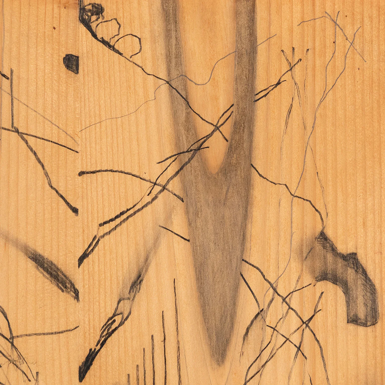 CARROLL DUNHAM "UNTITLED" MIXED MEDIA ON WOOD, 1983 - Image 6