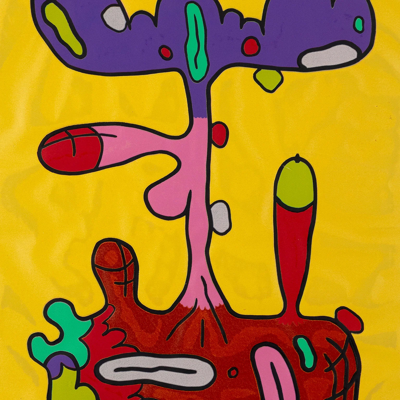 CARROLL DUNHAM "NINE COLOR REDUCTION" LINOLEUM CUT, 1993 - Image 4
