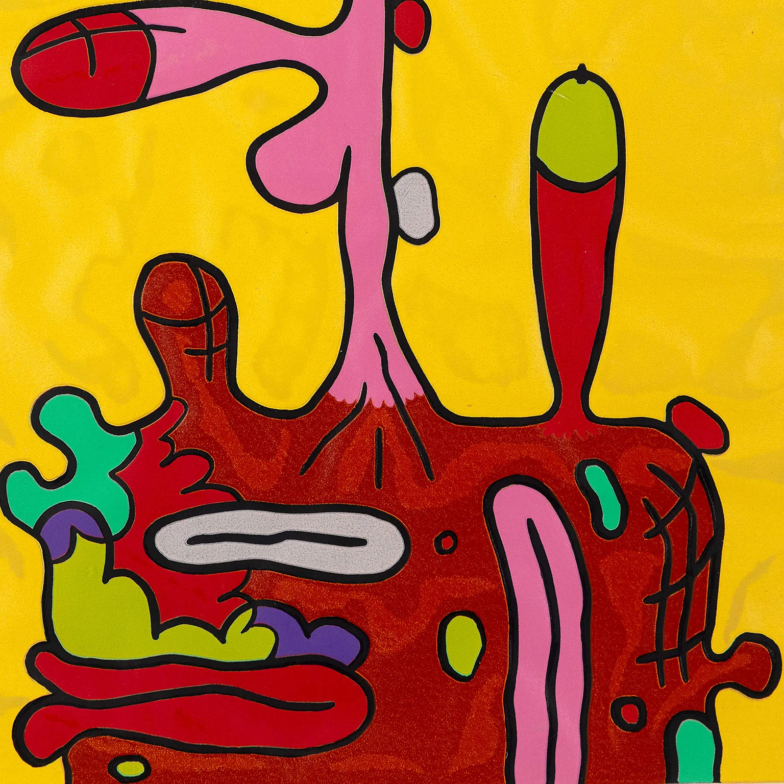 CARROLL DUNHAM "NINE COLOR REDUCTION" LINOLEUM CUT, 1993 - Image 5