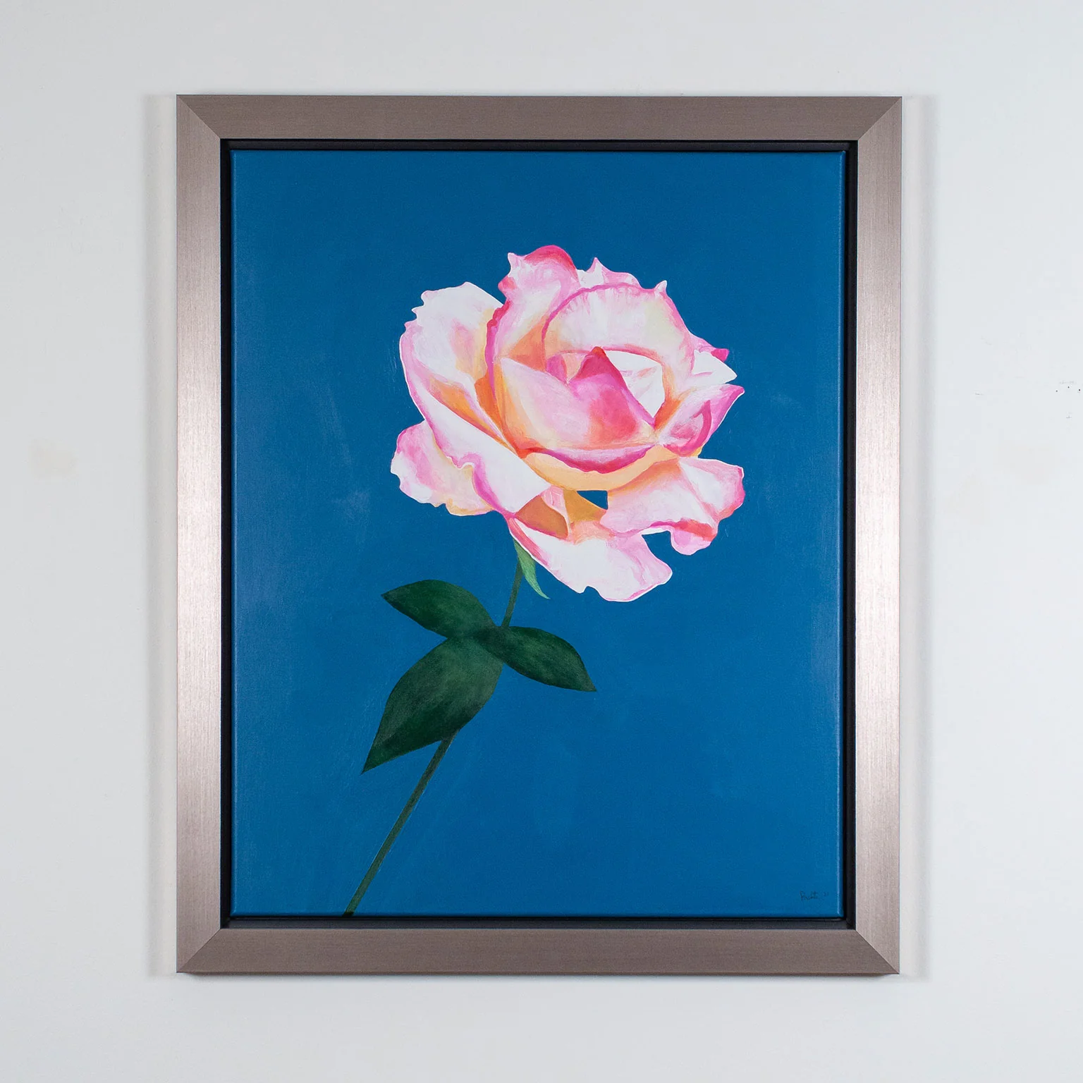 CHARLES PACHTER "AUGUST ROSE" ACRYLIC ON CANVAS, 2021 - Image 2
