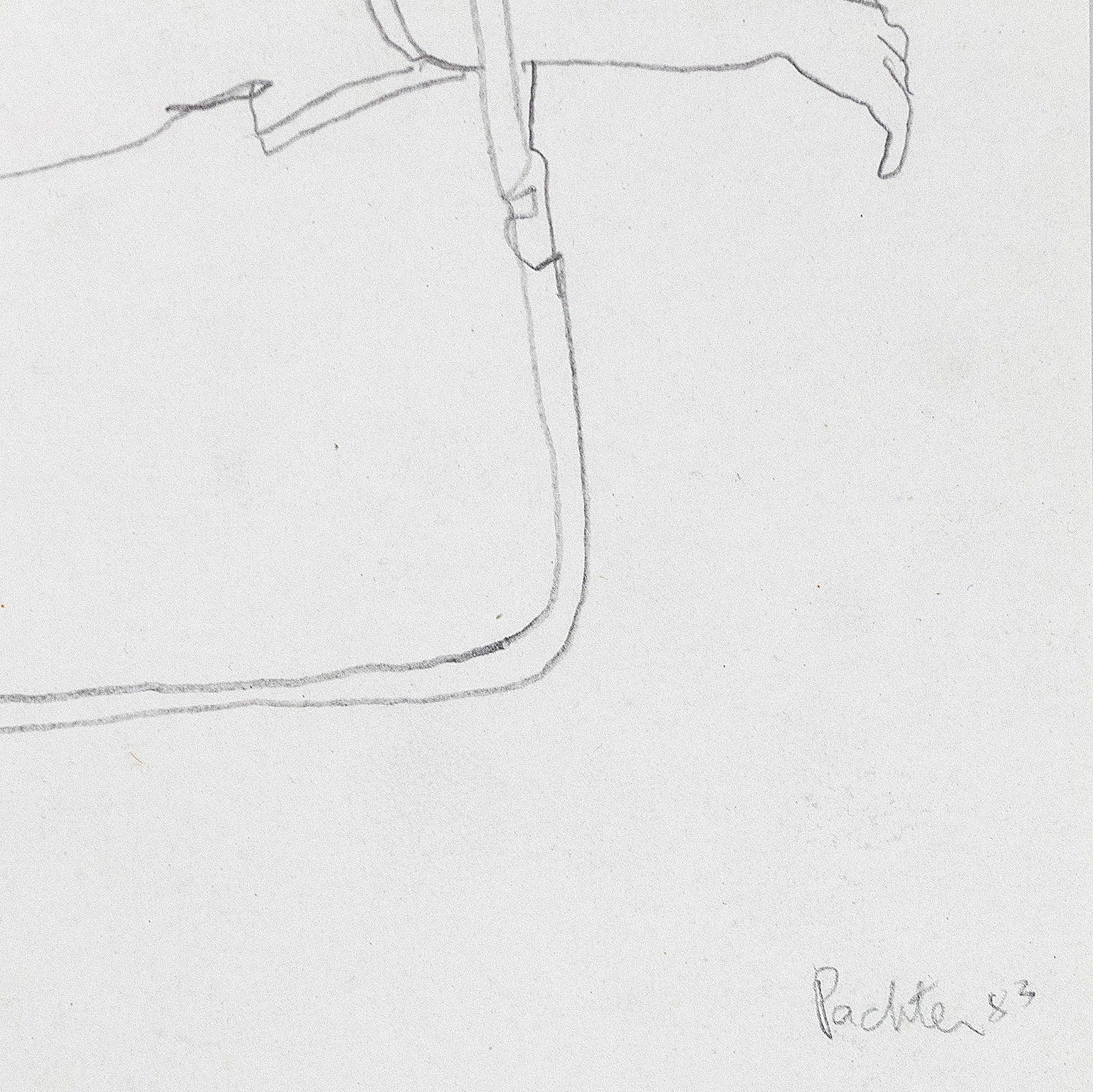 CHARLES PACHTER "CHAISE CHILL" DRAWING, 1983 - Image 3