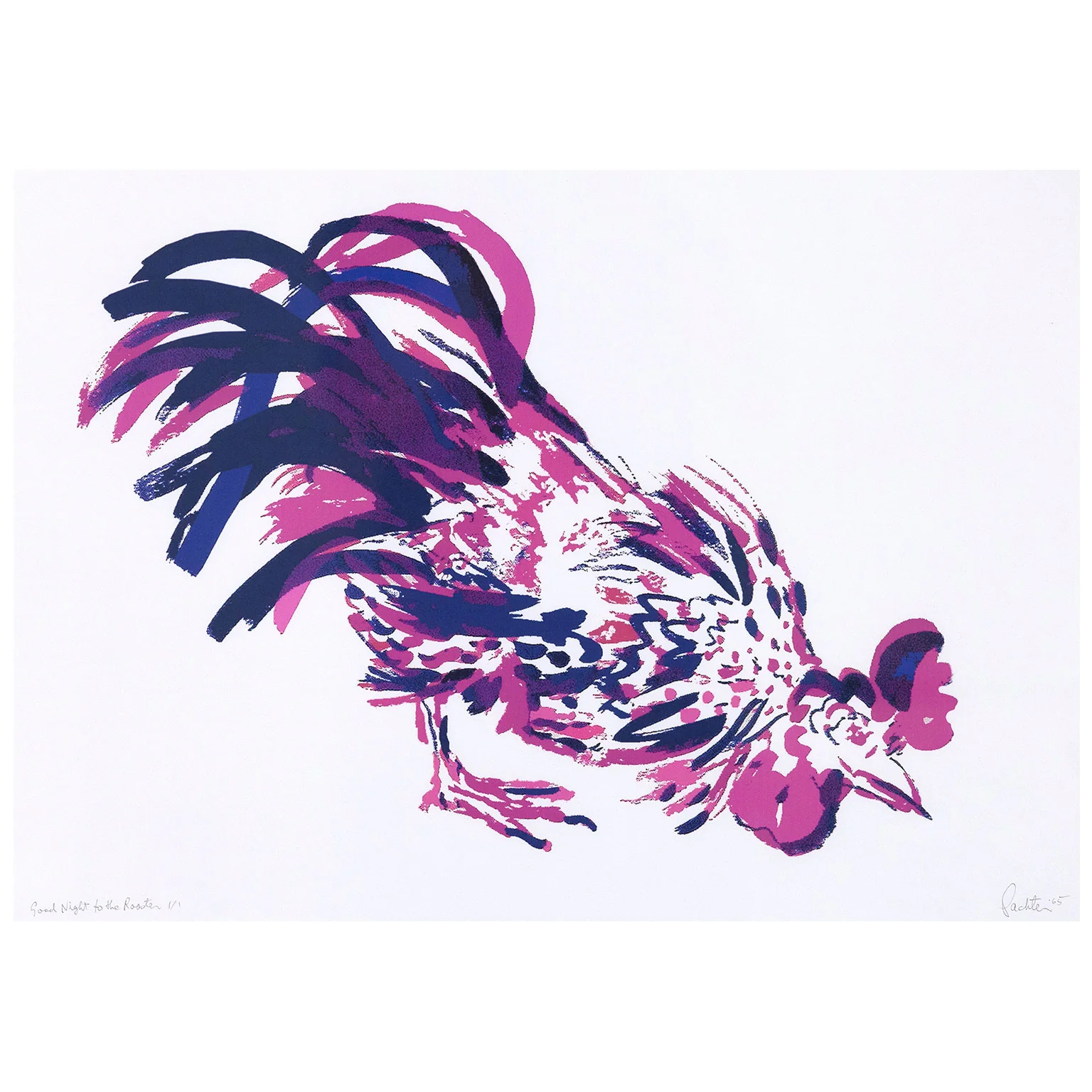 CHARLES PACHTER "GOOD NIGHT TO THE ROOSTER", 1965 - Image 3