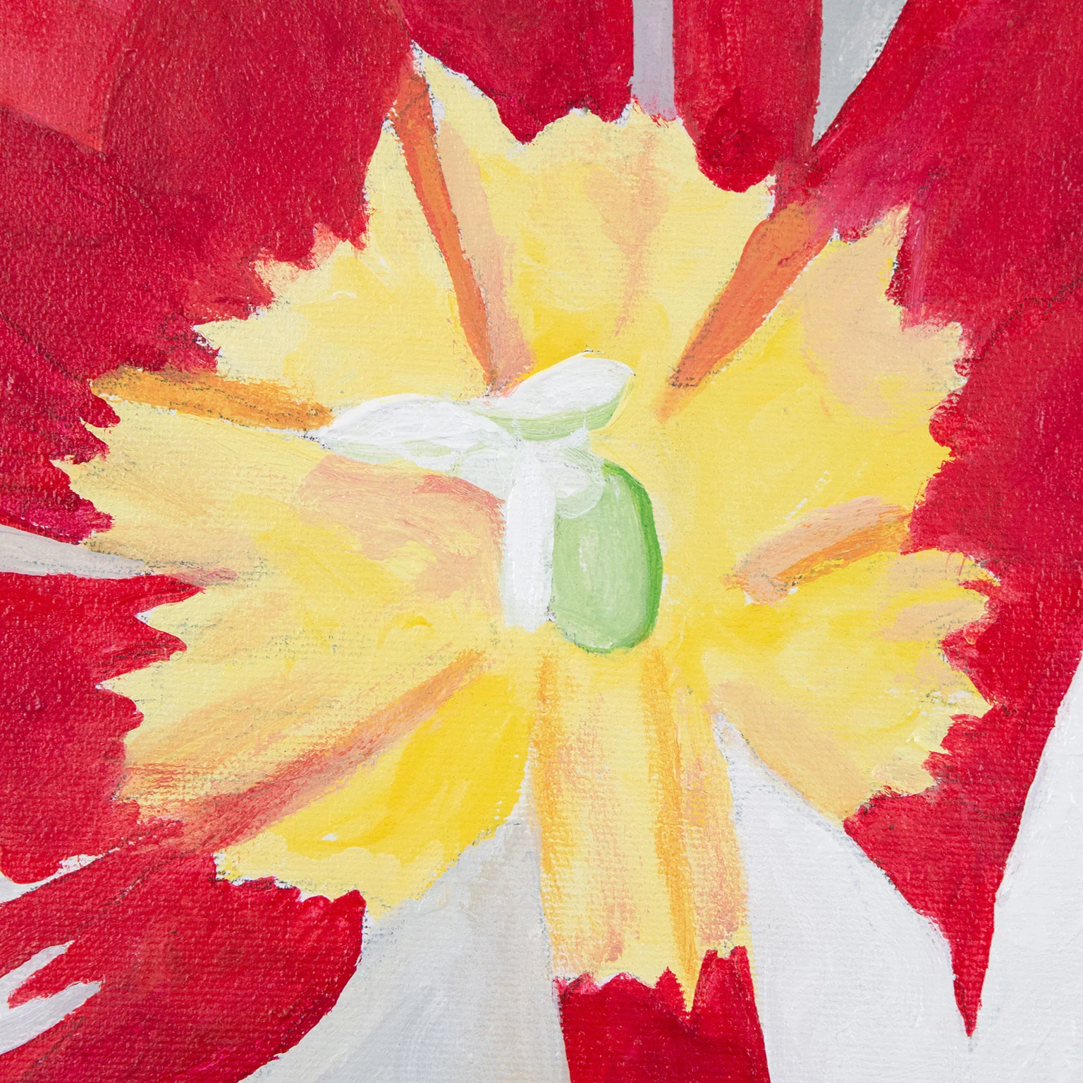 CHARLES PACHTER "GRAND TULIP" ACRYLIC ON CANVAS, 2020 - Image 5