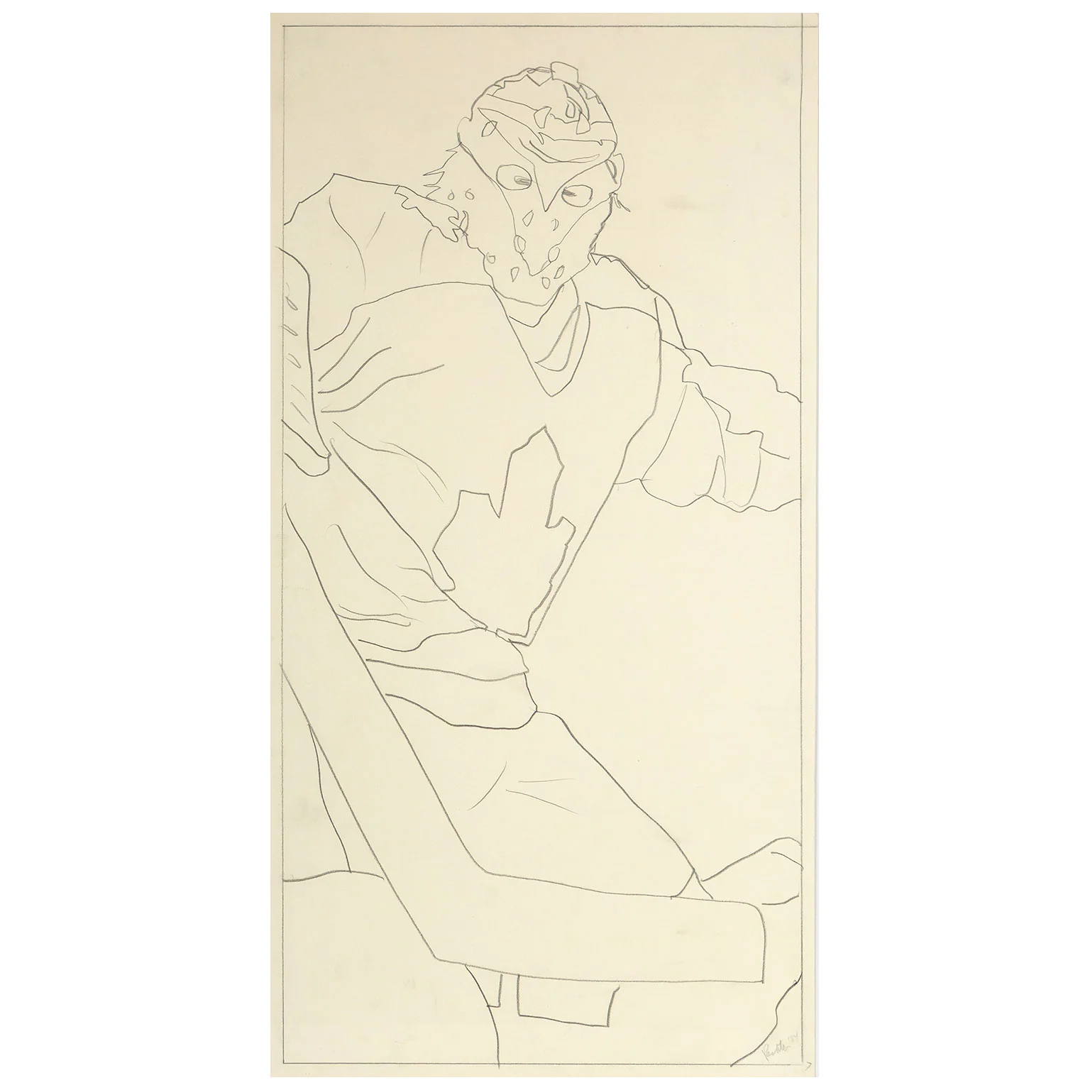 CHARLES PACHTER "HOCKEY KNIGHTS IN CANADA, GOALIE", 1984 - Image 2