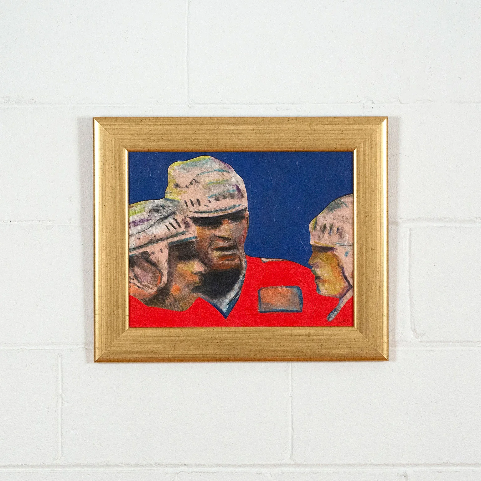 CHARLES PACHTER "HOCKEY KNIGHTS" PAINTING, 1986 - Image 2
