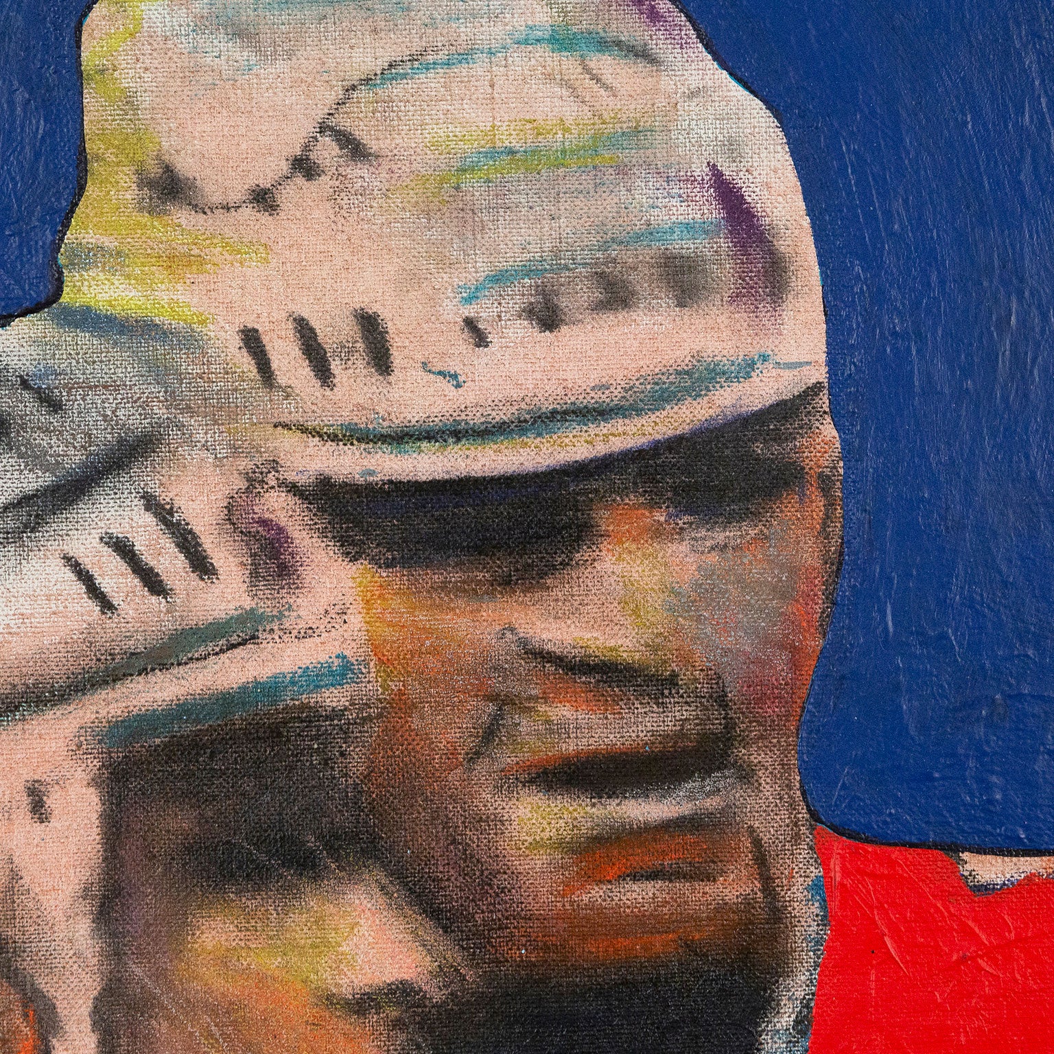 CHARLES PACHTER "HOCKEY KNIGHTS" PAINTING, 1986 - Image 7