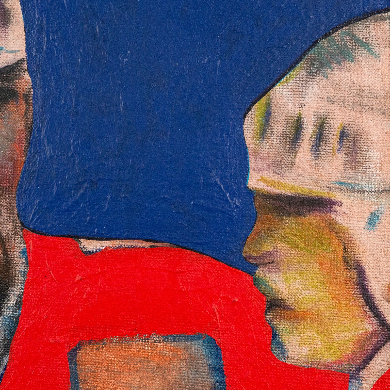 CHARLES PACHTER "HOCKEY KNIGHTS" PAINTING, 1986 - Image 9