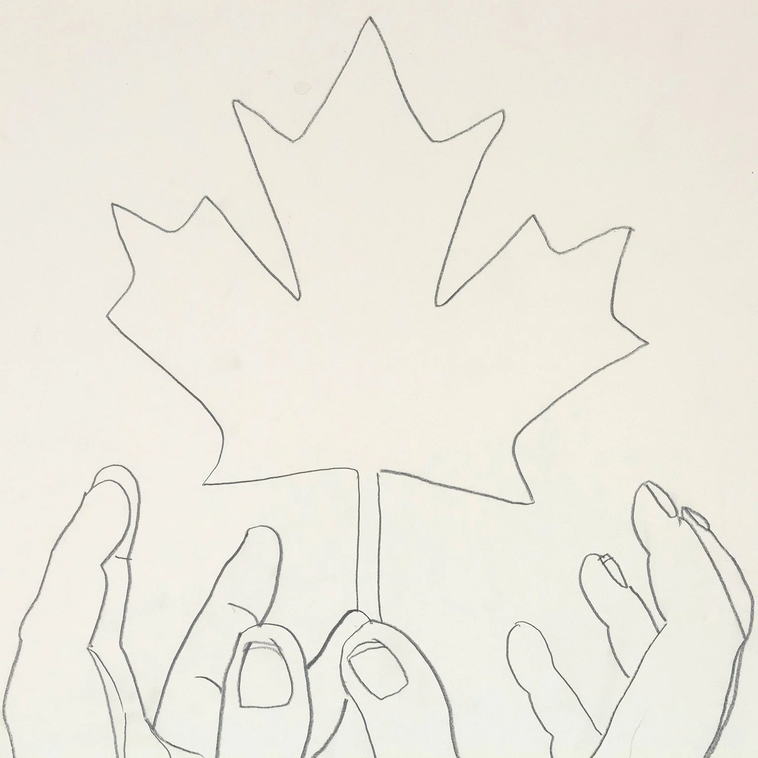 CHARLES PACHTER "LEAF" DRAWING, 1989 - Image 4