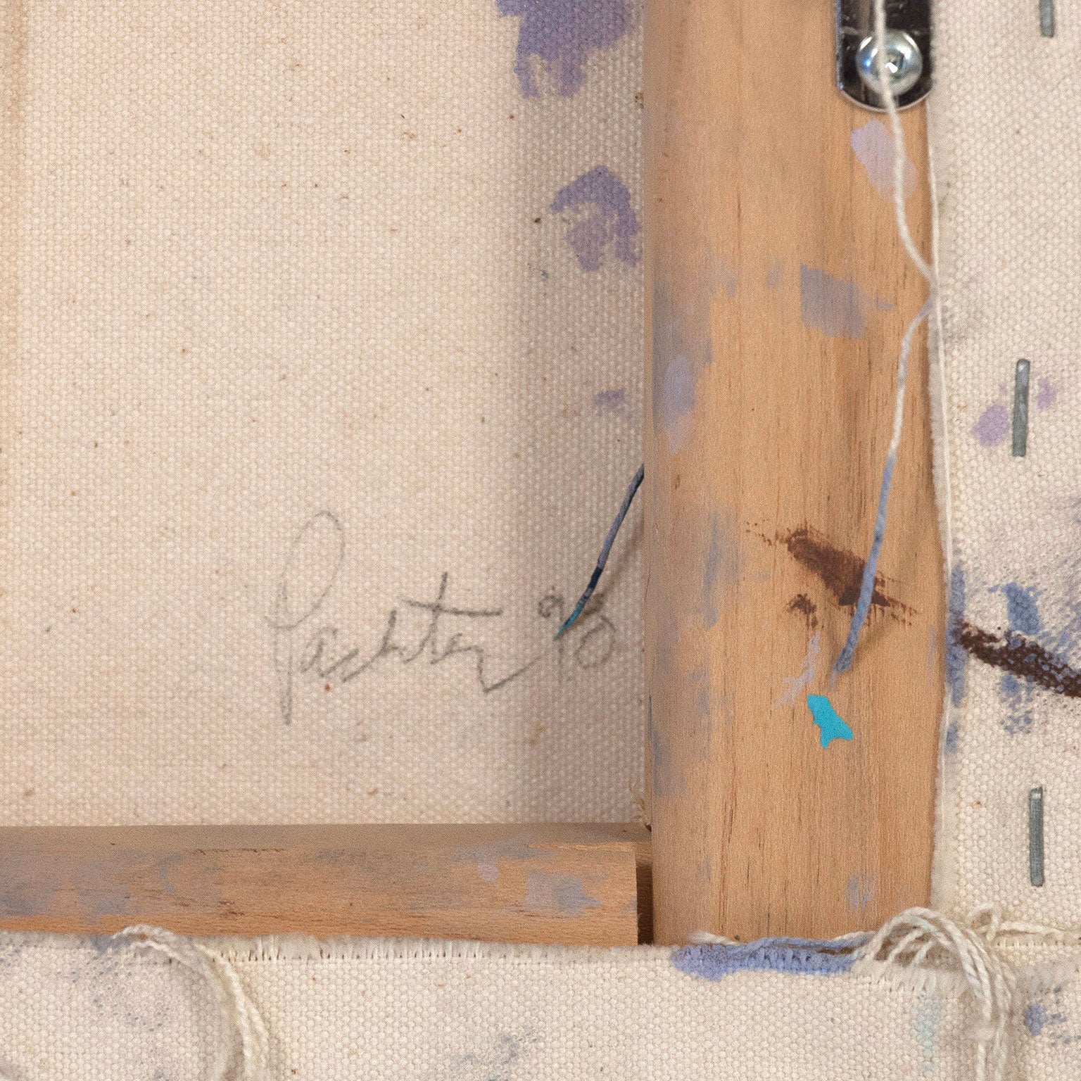 CHARLES PACHTER "MINI BLUE BARN" PAINTING, 1998 - Image 11