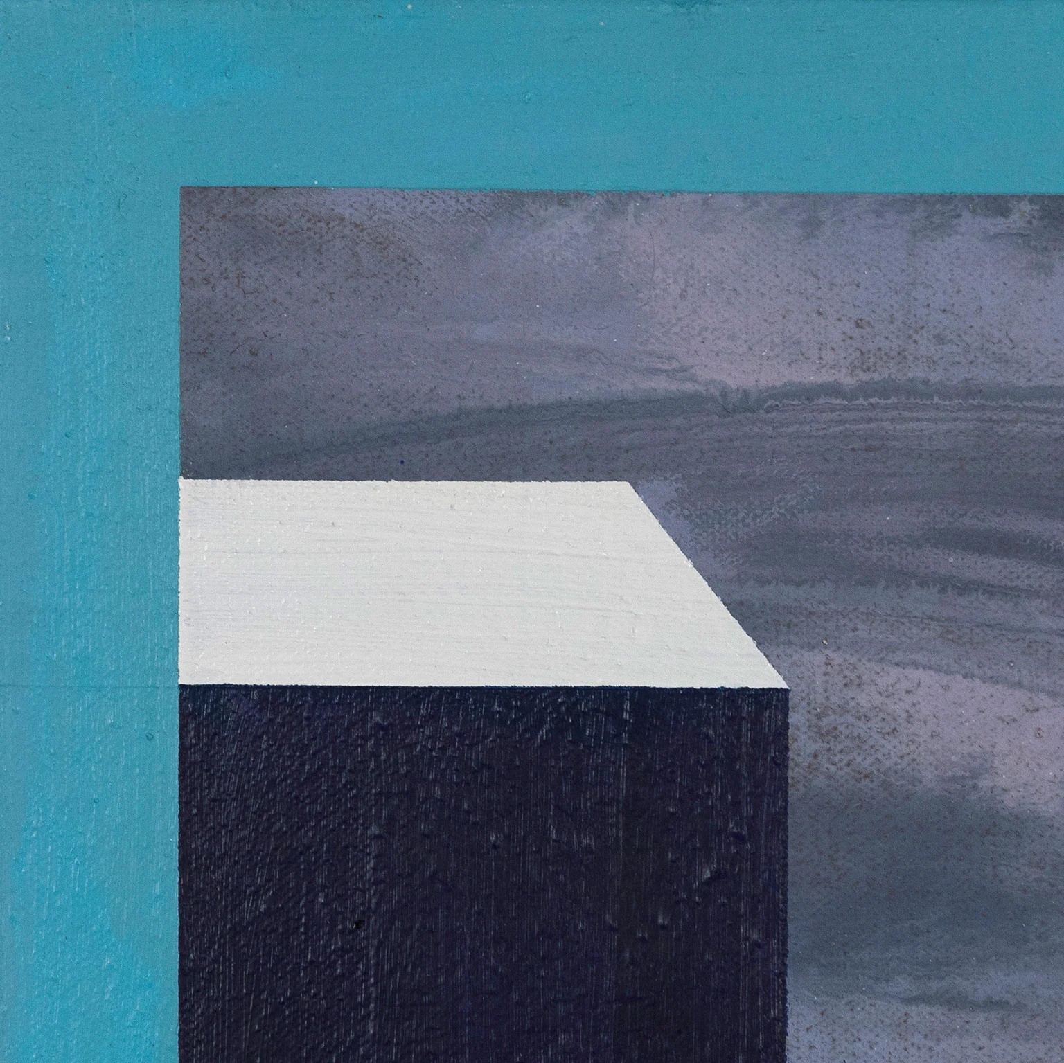 CHARLES PACHTER "MINI BLUE BARN" PAINTING, 1998 - Image 6