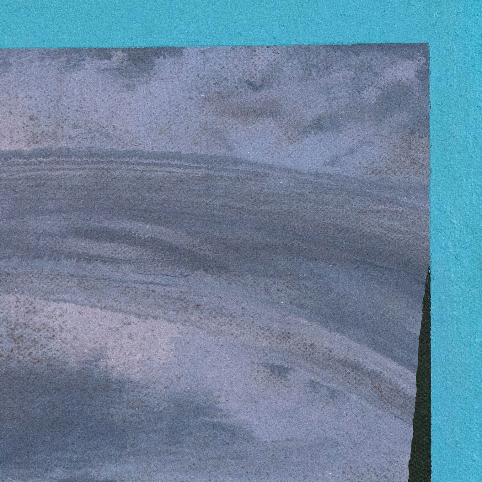 CHARLES PACHTER "MINI BLUE BARN" PAINTING, 1998 - Image 7