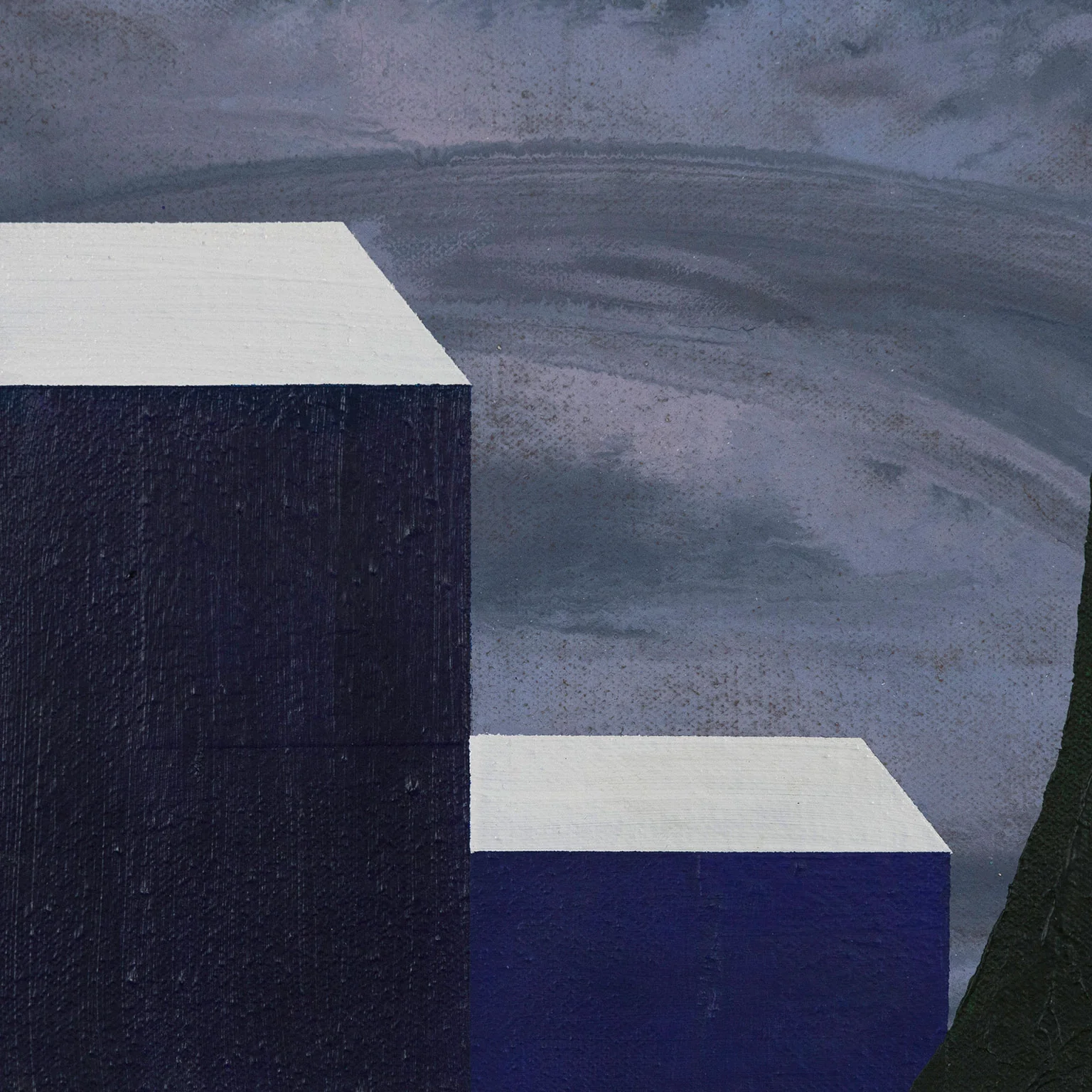 CHARLES PACHTER "MINI BLUE BARN" PAINTING, 1998 - Image 9