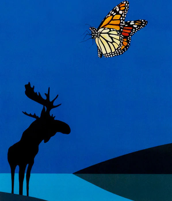 CHARLES PACHTER "MONARCHS OF THE NORTH" 2014