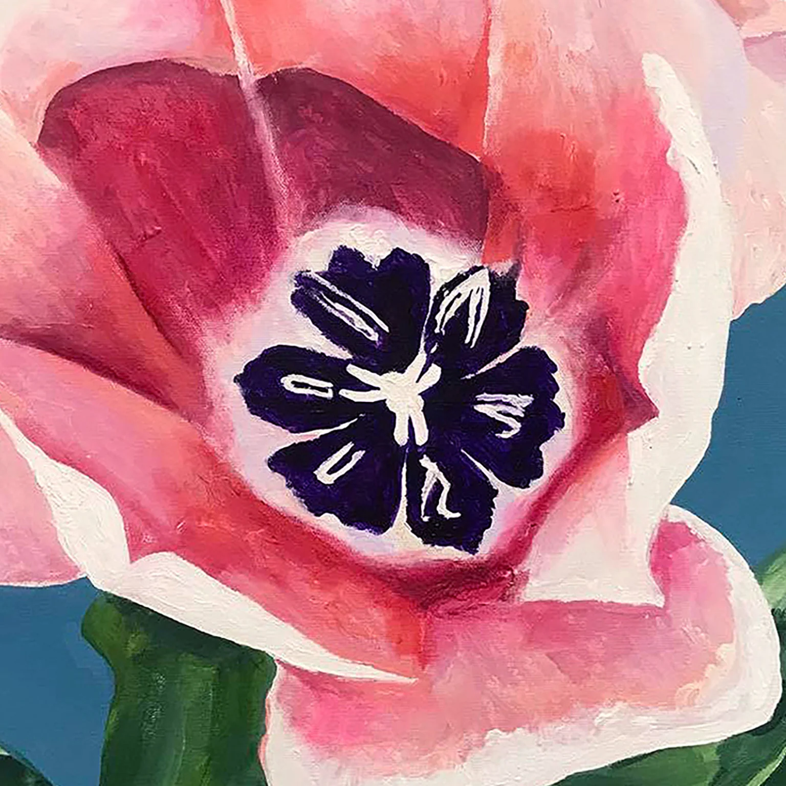 CHARLES PACHTER "MY TULIP" ACRYLIC ON CANVAS, 2021 - Image 3