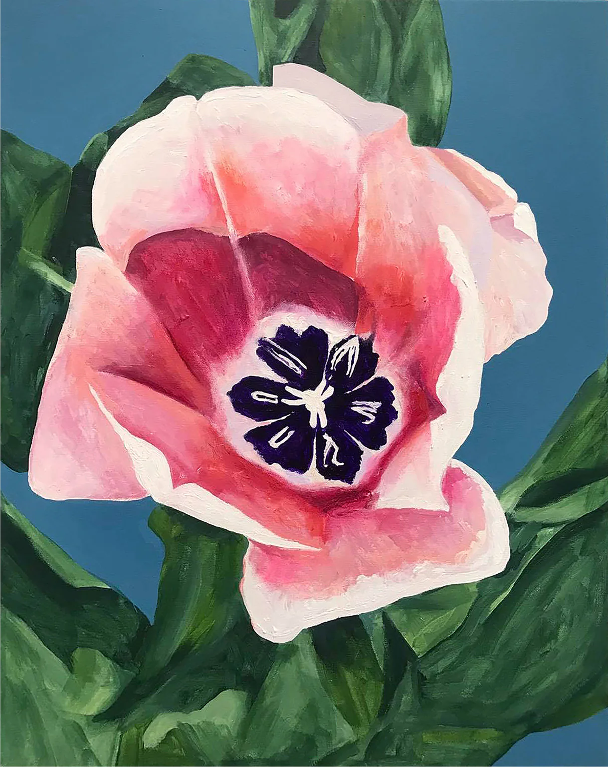 CHARLES PACHTER "MY TULIP" ACRYLIC ON CANVAS, 2021 - Image 7