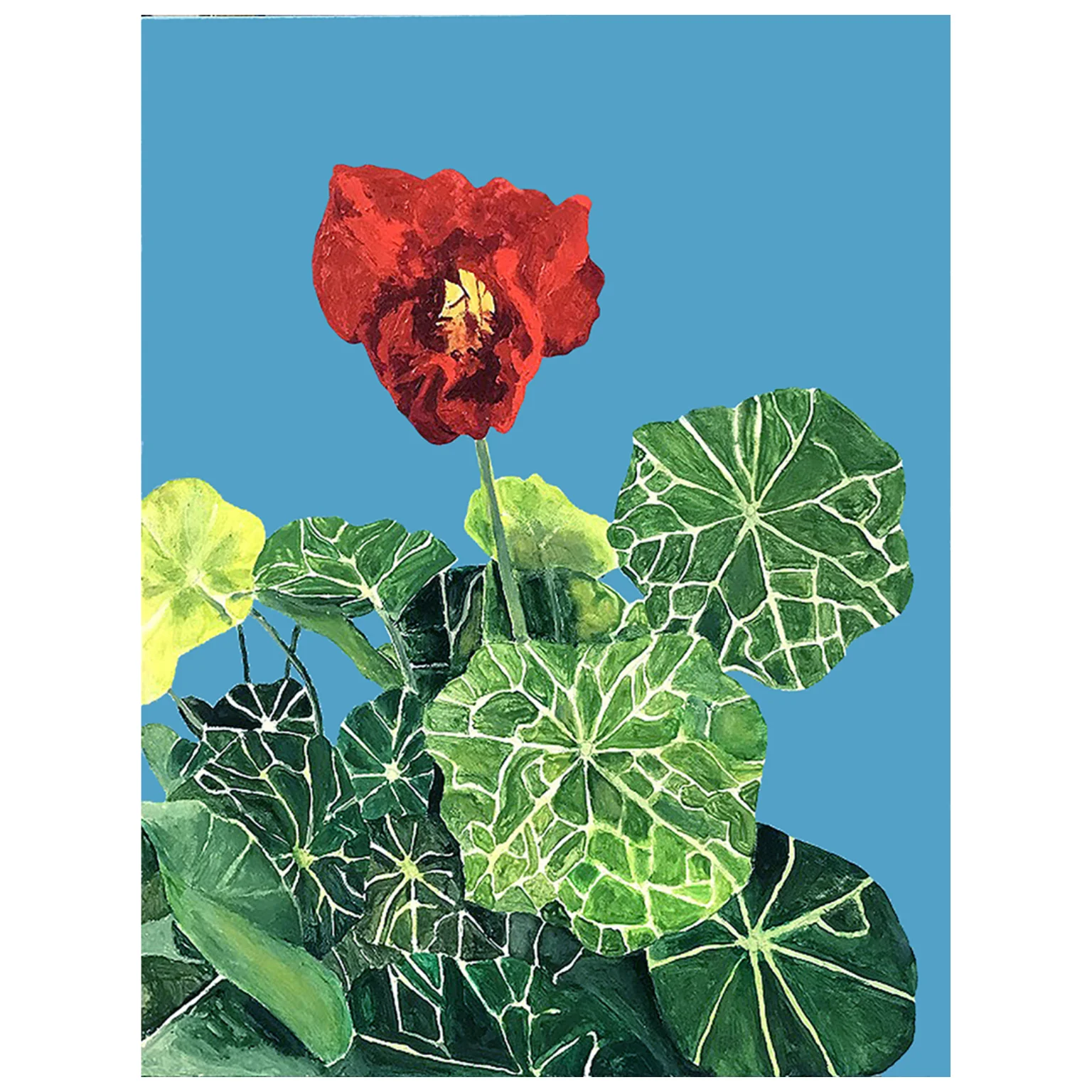 CHARLES PACHTER "NASTURTIUM" ACRYLIC ON CANVAS, 2020 - Image 2