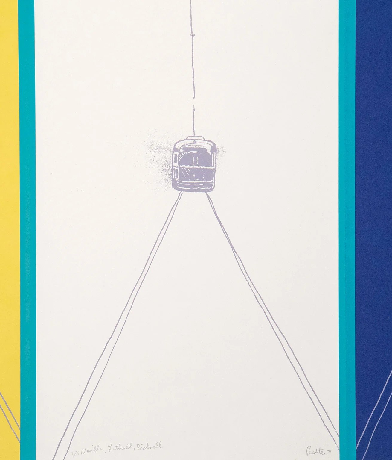 CHARLES PACHTER "NEVILLE" LITHOGRAPH, 1971