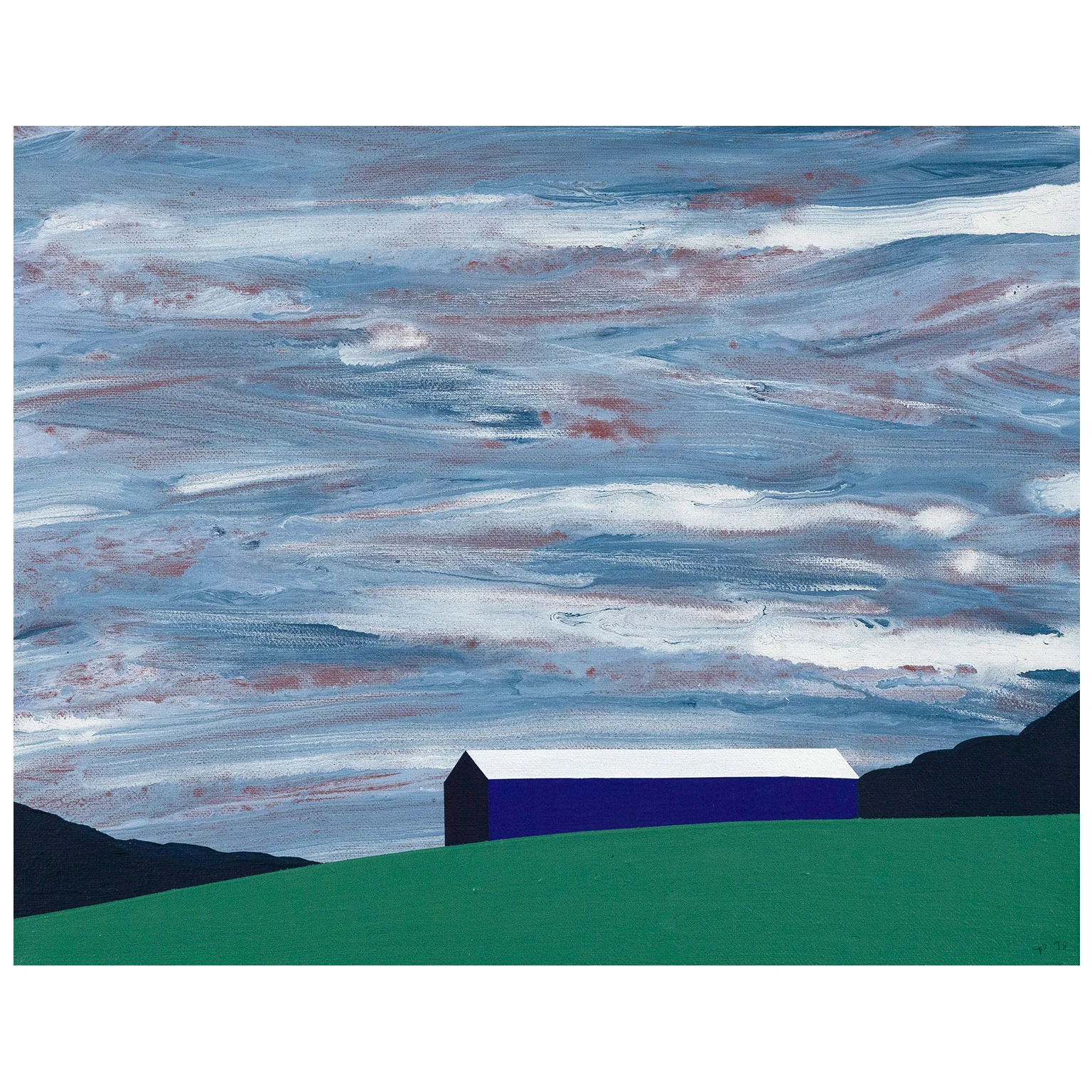 CHARLES PACHTER "ORO BARN" PAINTING, 1998 - Image 3