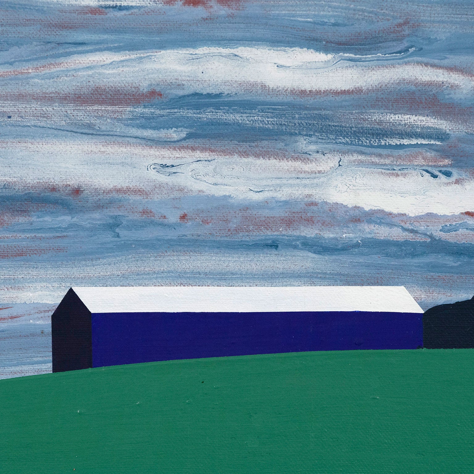 CHARLES PACHTER "ORO BARN" PAINTING, 1998 - Image 4