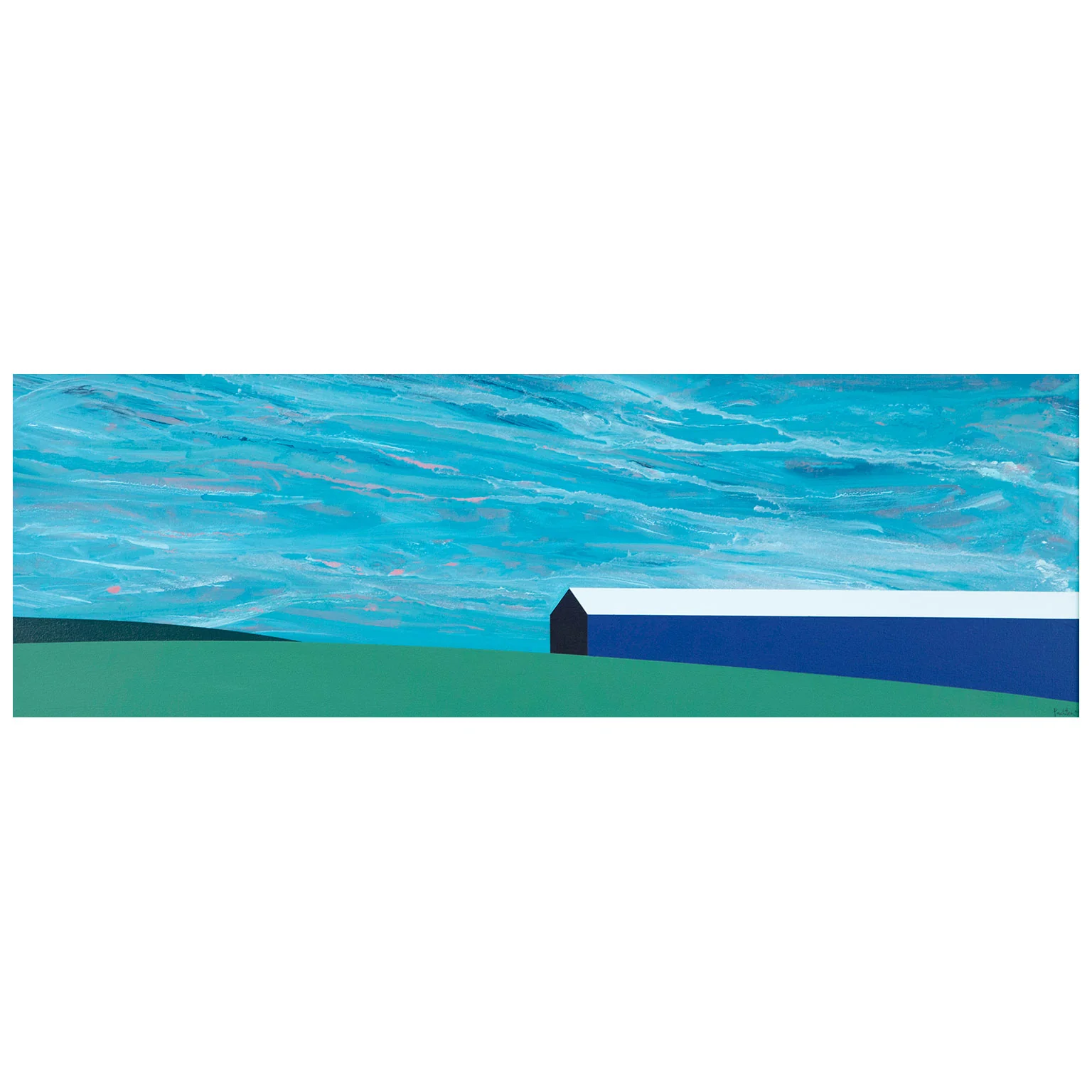 CHARLES PACHTER "HORIZON BARN" PAINTING, 2004 - Image 11
