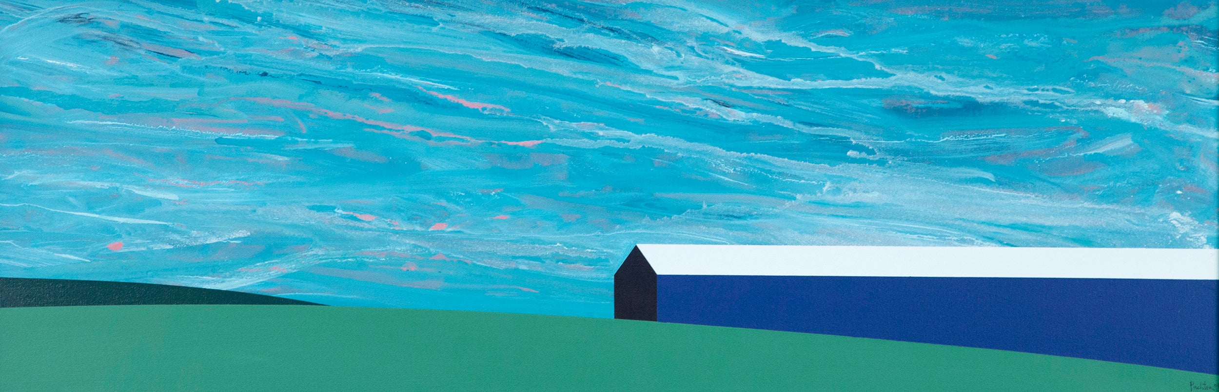 CHARLES PACHTER "HORIZON BARN" PAINTING, 2004 - Image 12