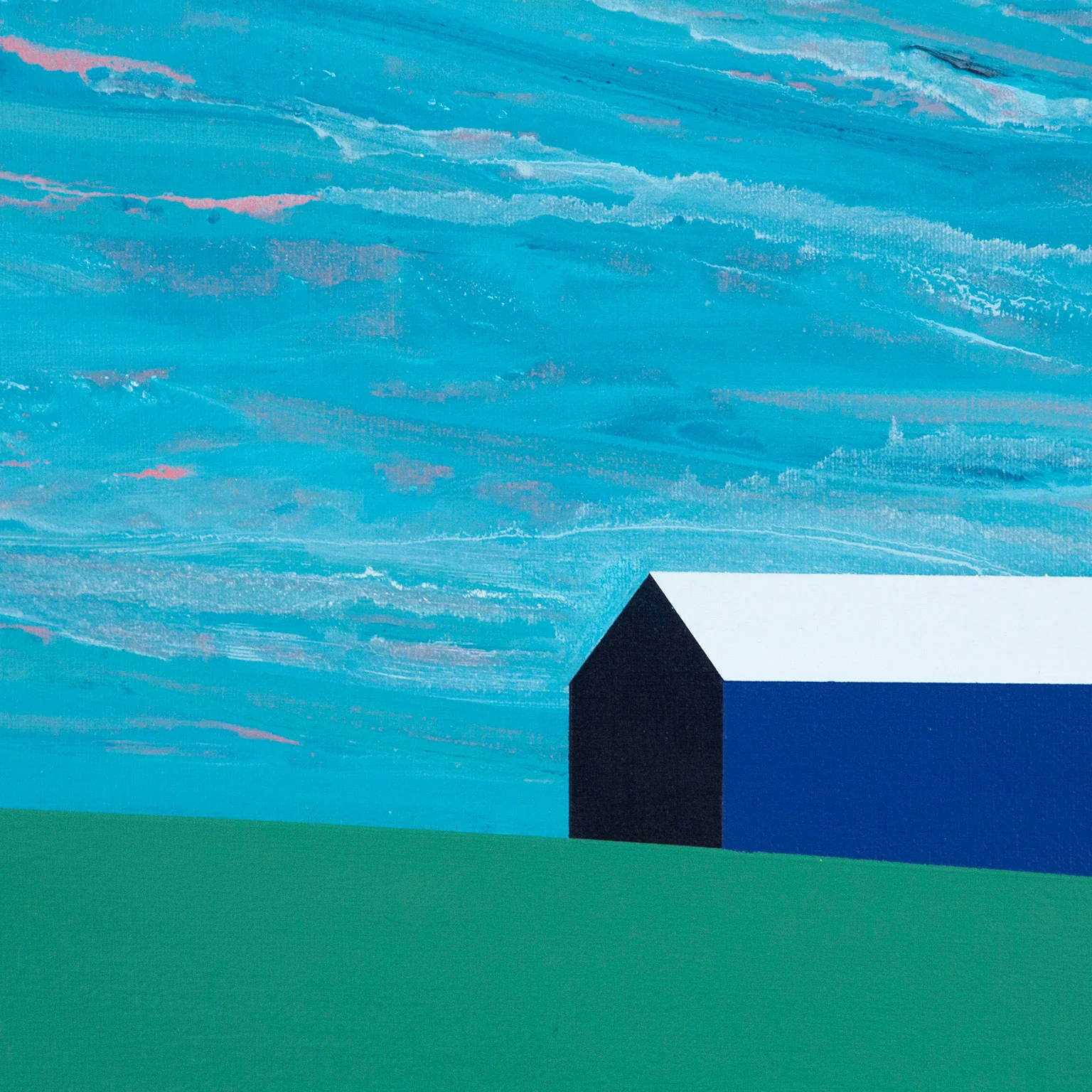 CHARLES PACHTER "HORIZON BARN" PAINTING, 2004 - Image 4