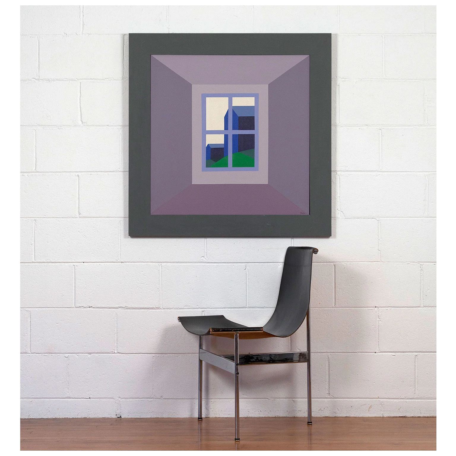 CHARLES PACHTER "ORO BARNS" PAINTING, 1989 - Image 11