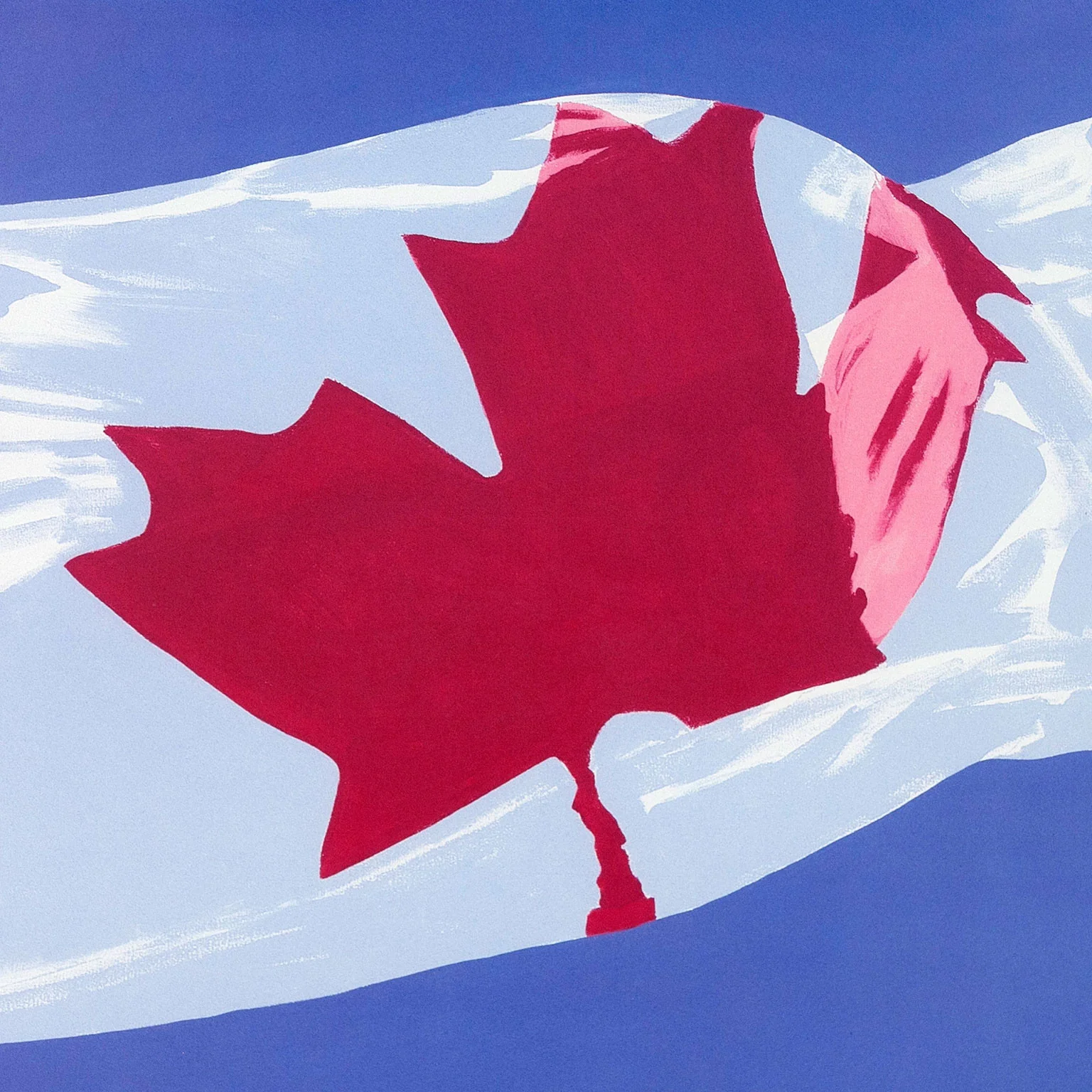 CHARLES PACHTER "PAINTED FLAG: HORIZONTAL BLUE" 1981 - Image 5