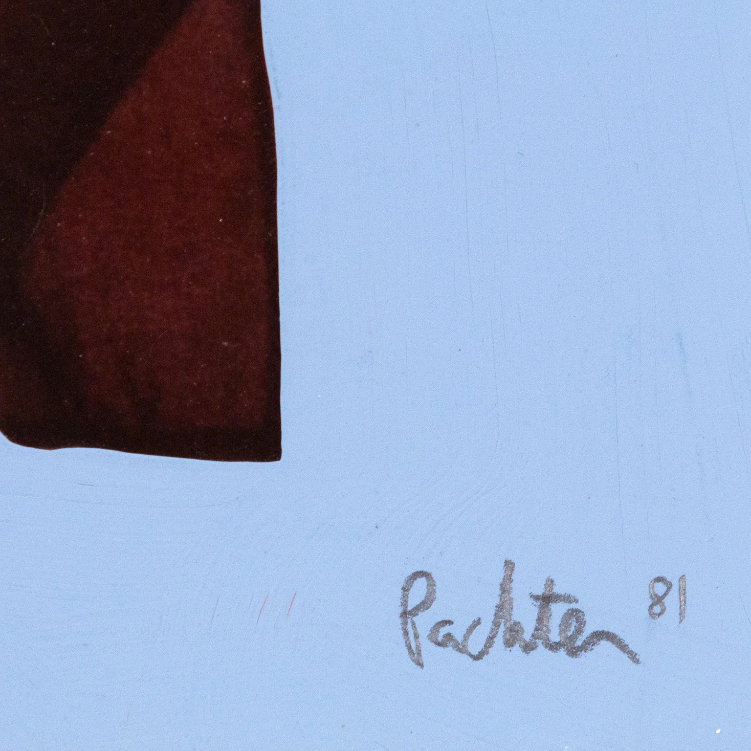 CHARLES PACHTER "PAINTED FLAG: PREPARATORY #2B" 1981 - Image 4