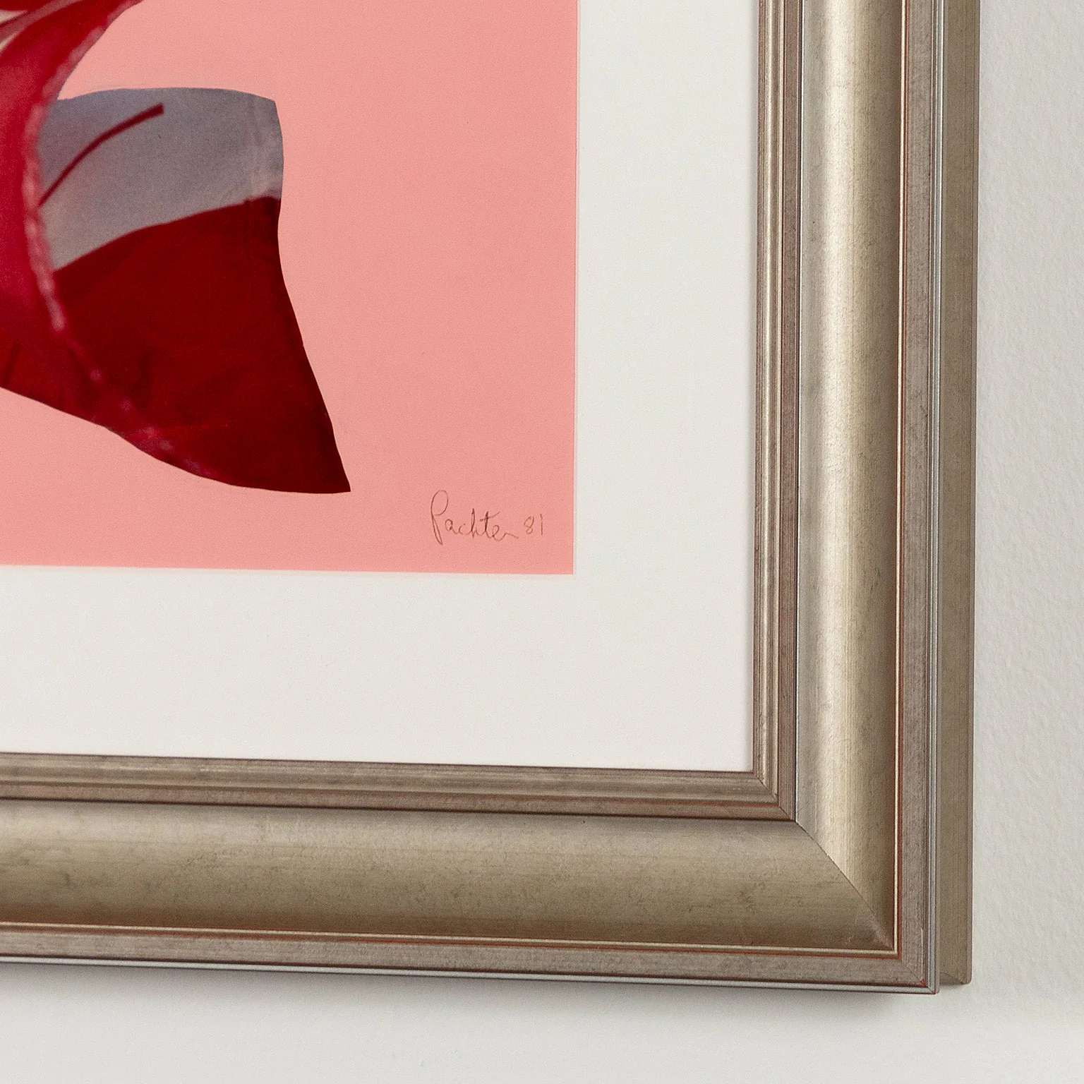 CHARLES PACHTER "PINK PREPARATORY FLAG", 1981 - Image 7