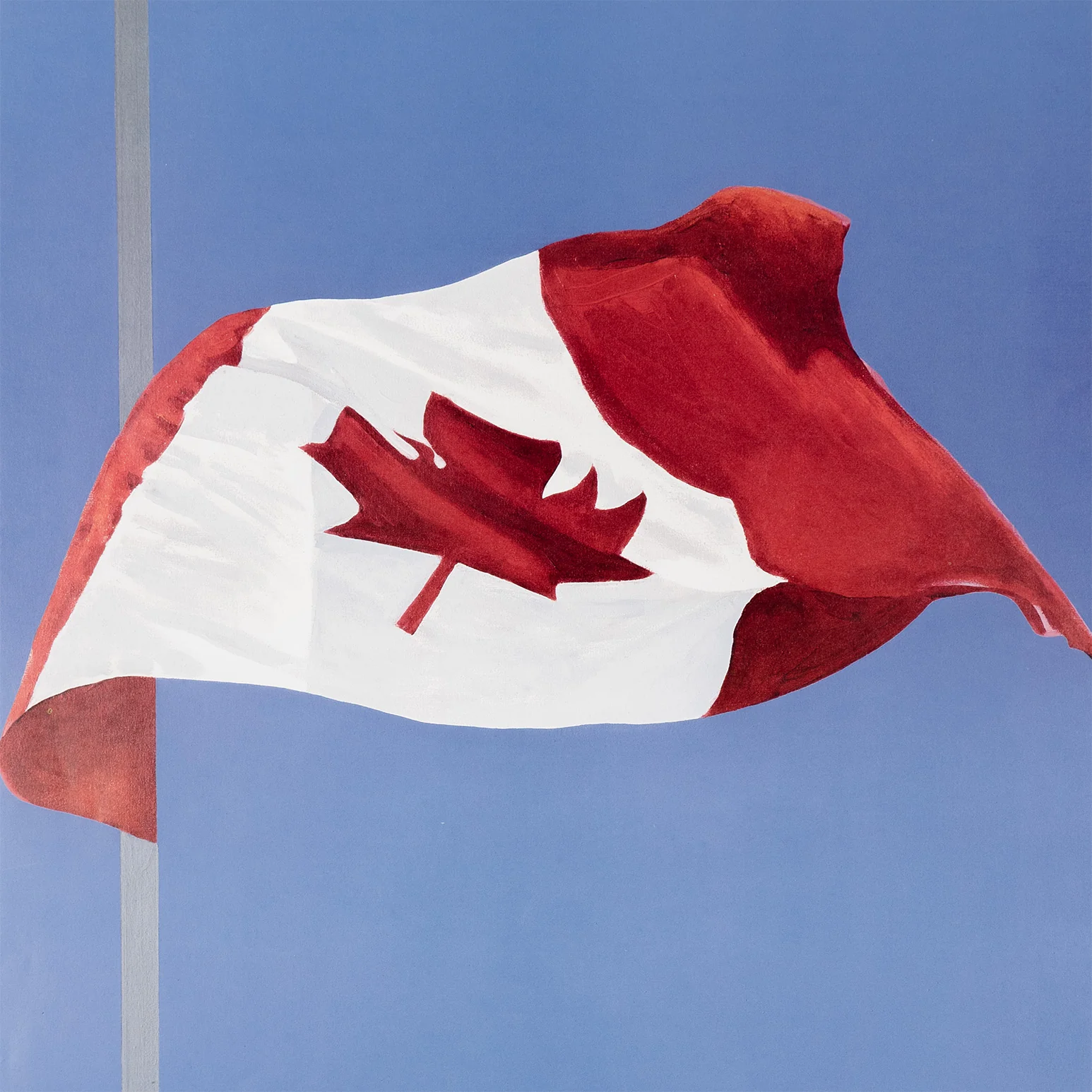 CHARLES PACHTER "PAINTED FLAG: VERTICAL BLUE" 1981 - Image 5