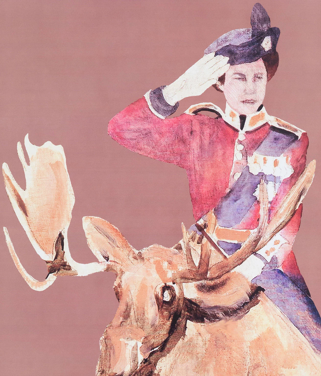 CHARLES PACHTER "QUEEN ON MOOSE" GICLÉE, 1972
