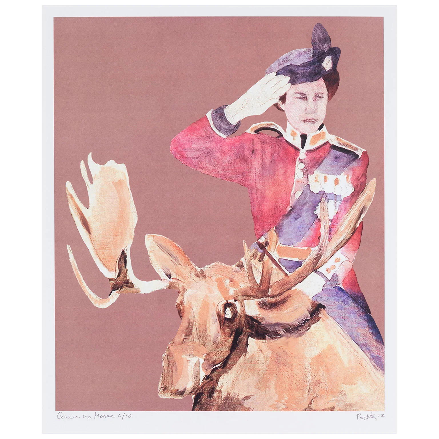 CHARLES PACHTER "QUEEN ON MOOSE" GICLÉE, 1972 - Image 2