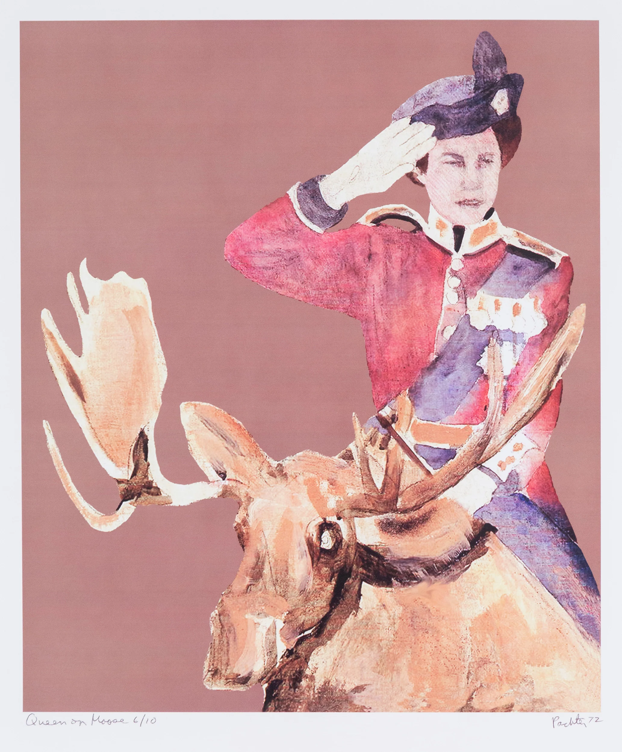 CHARLES PACHTER "QUEEN ON MOOSE" GICLÉE, 1972 - Image 9