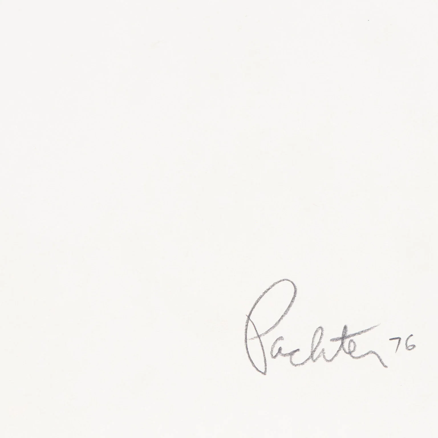 CHARLES PACHTER "QUEEN WITH HORSE" DRAWING, 1976 - Image 3